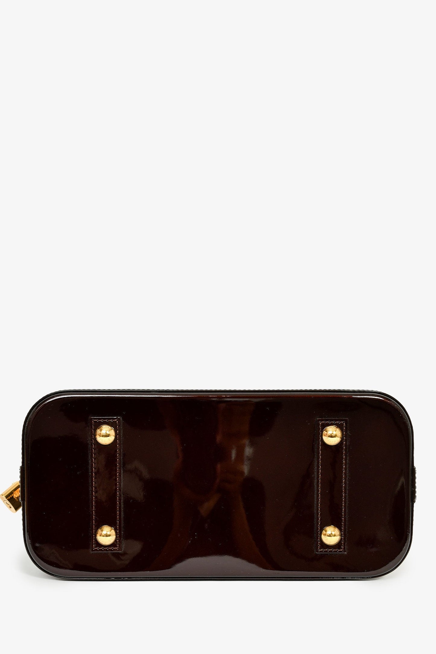 Louis Vuitton Burgundy Amarante Vernis Alma PM Top Handle