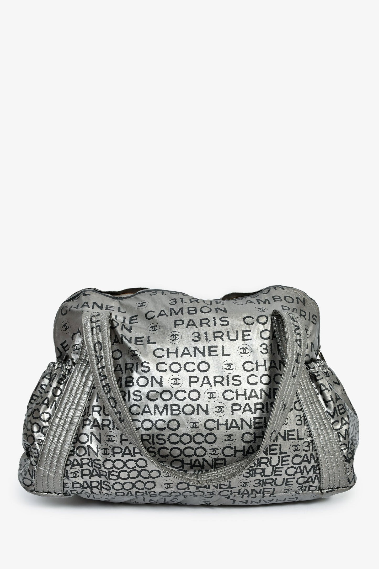 Chanel™ 2008 Silver Nylon '31 Rue Cambon' Bowler Bag