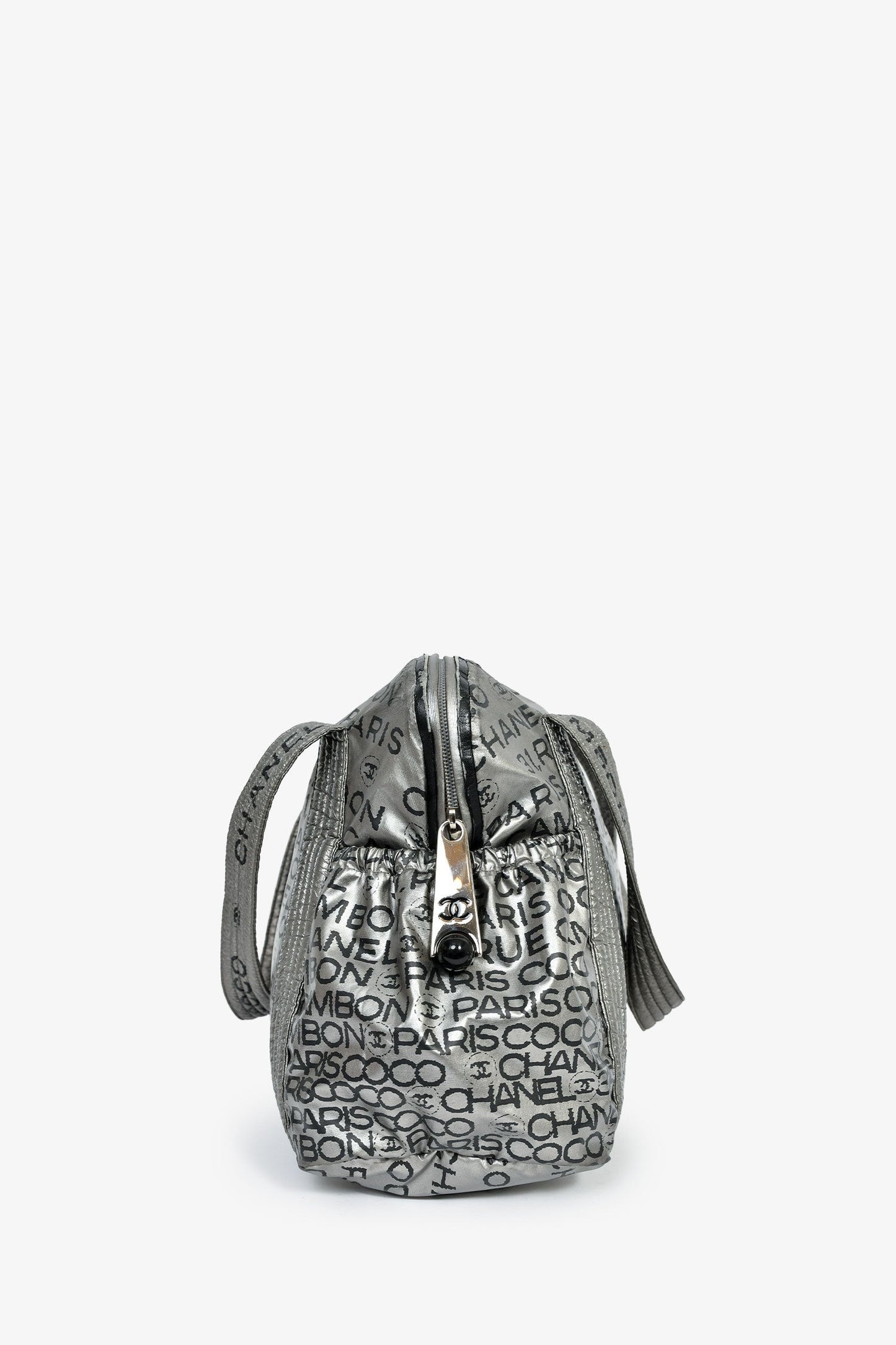 Chanel™ 2008 Silver Nylon '31 Rue Cambon' Bowler Bag