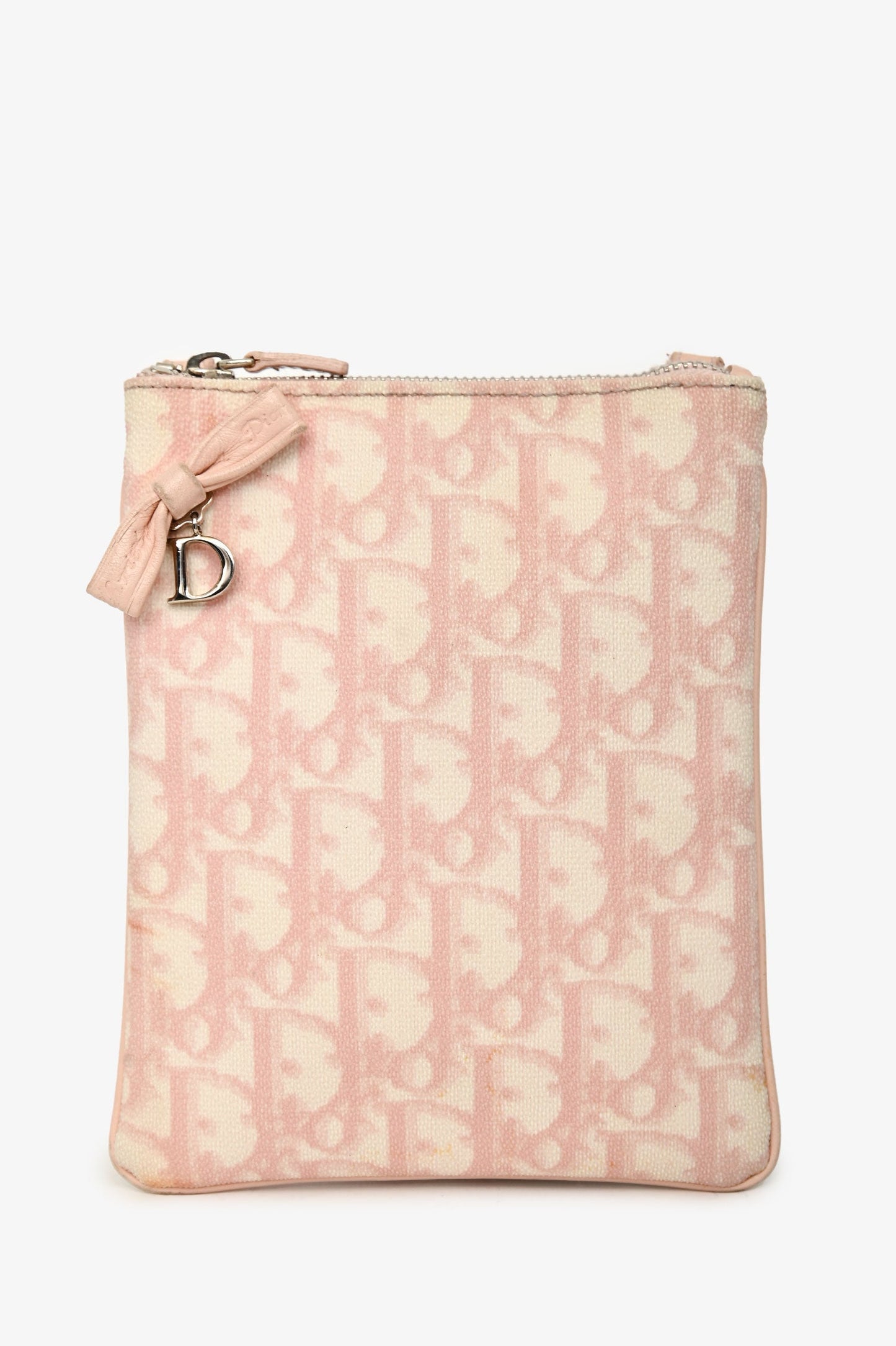 Christian Dior 2006 Pink Canvas Monogram Diorissimo Girly Crossbody Bag