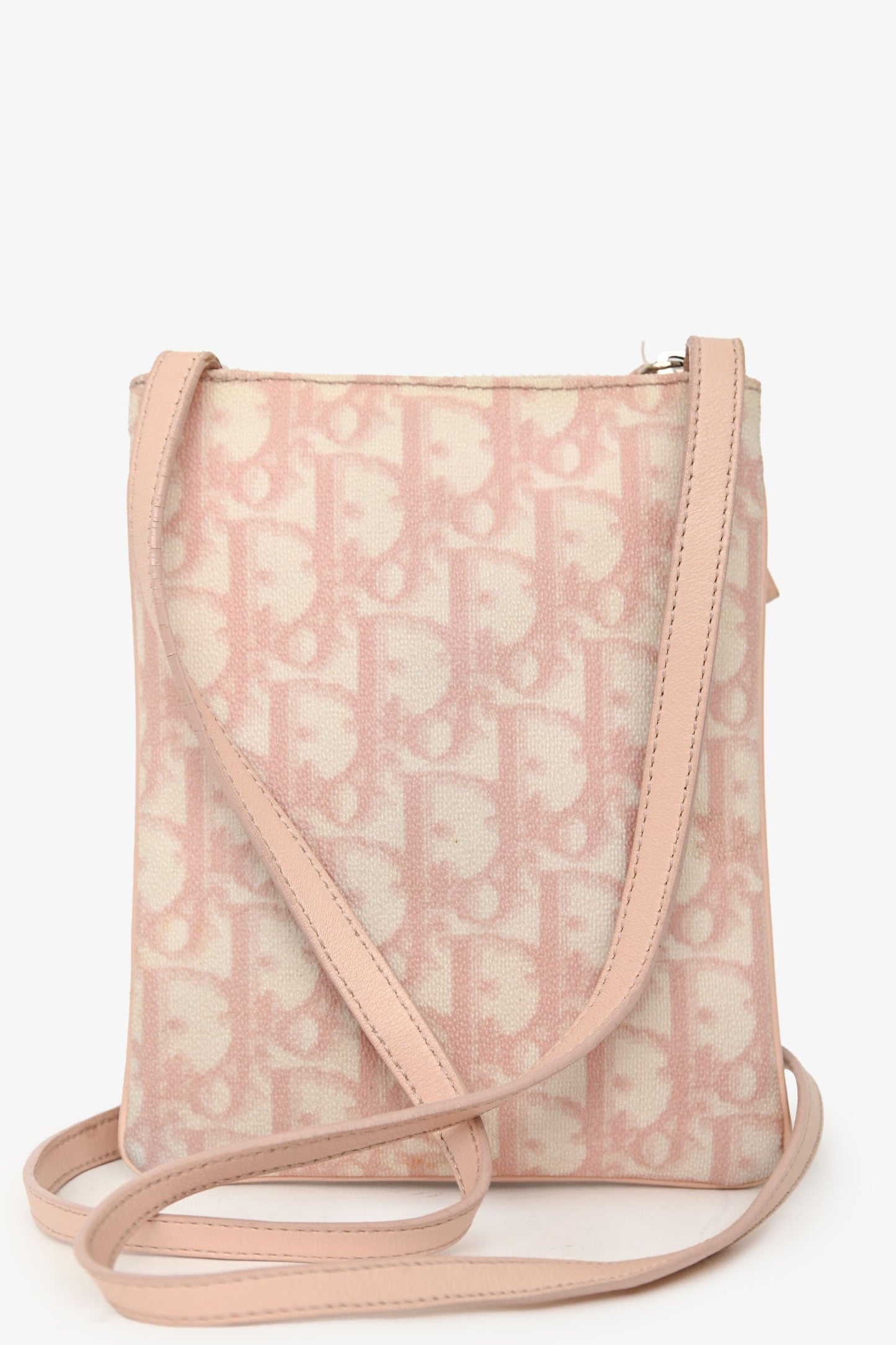 Christian Dior 2006 Pink Canvas Monogram Diorissimo Girly Crossbody Bag