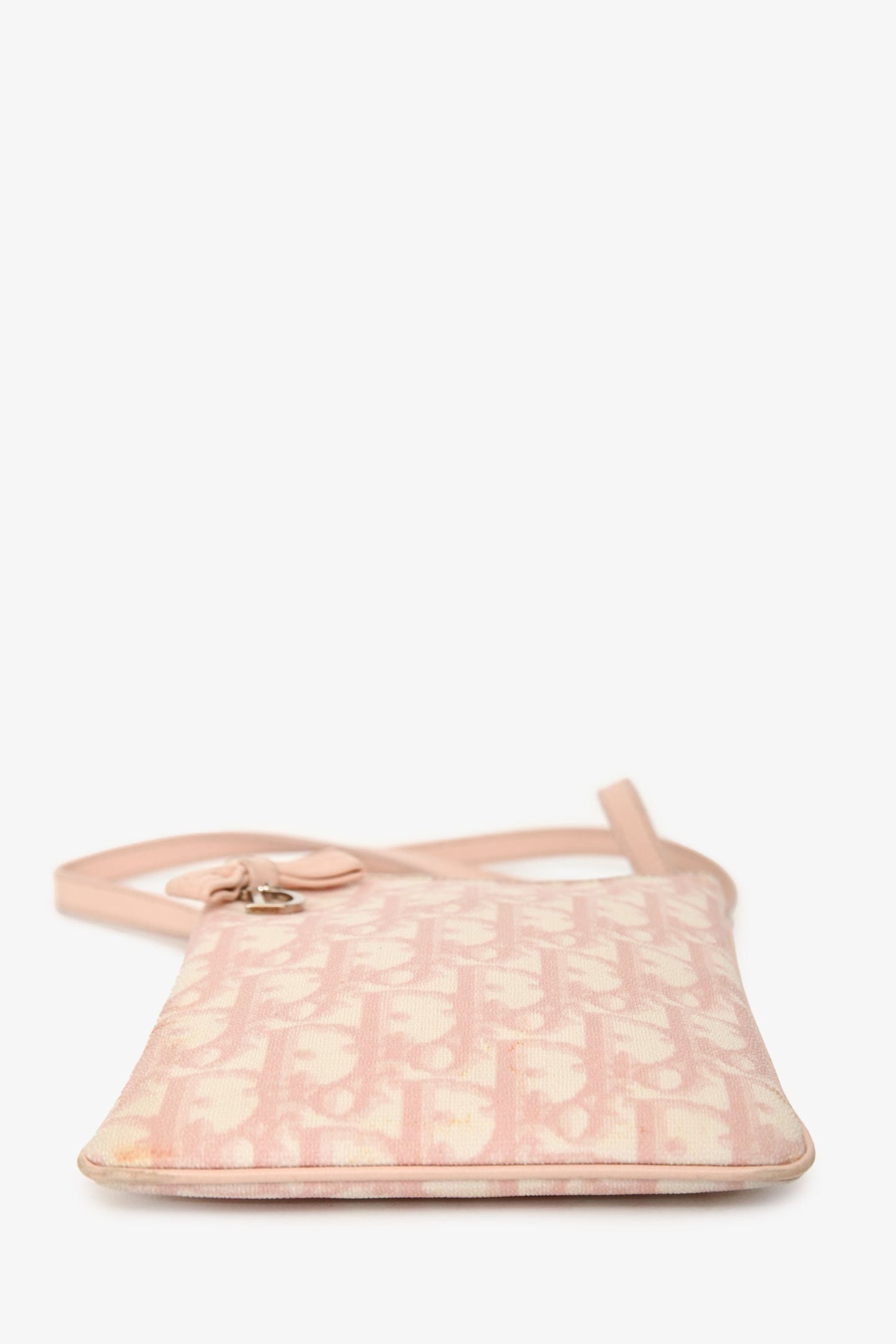 Christian Dior 2006 Pink Canvas Monogram Diorissimo Girly Crossbody Bag