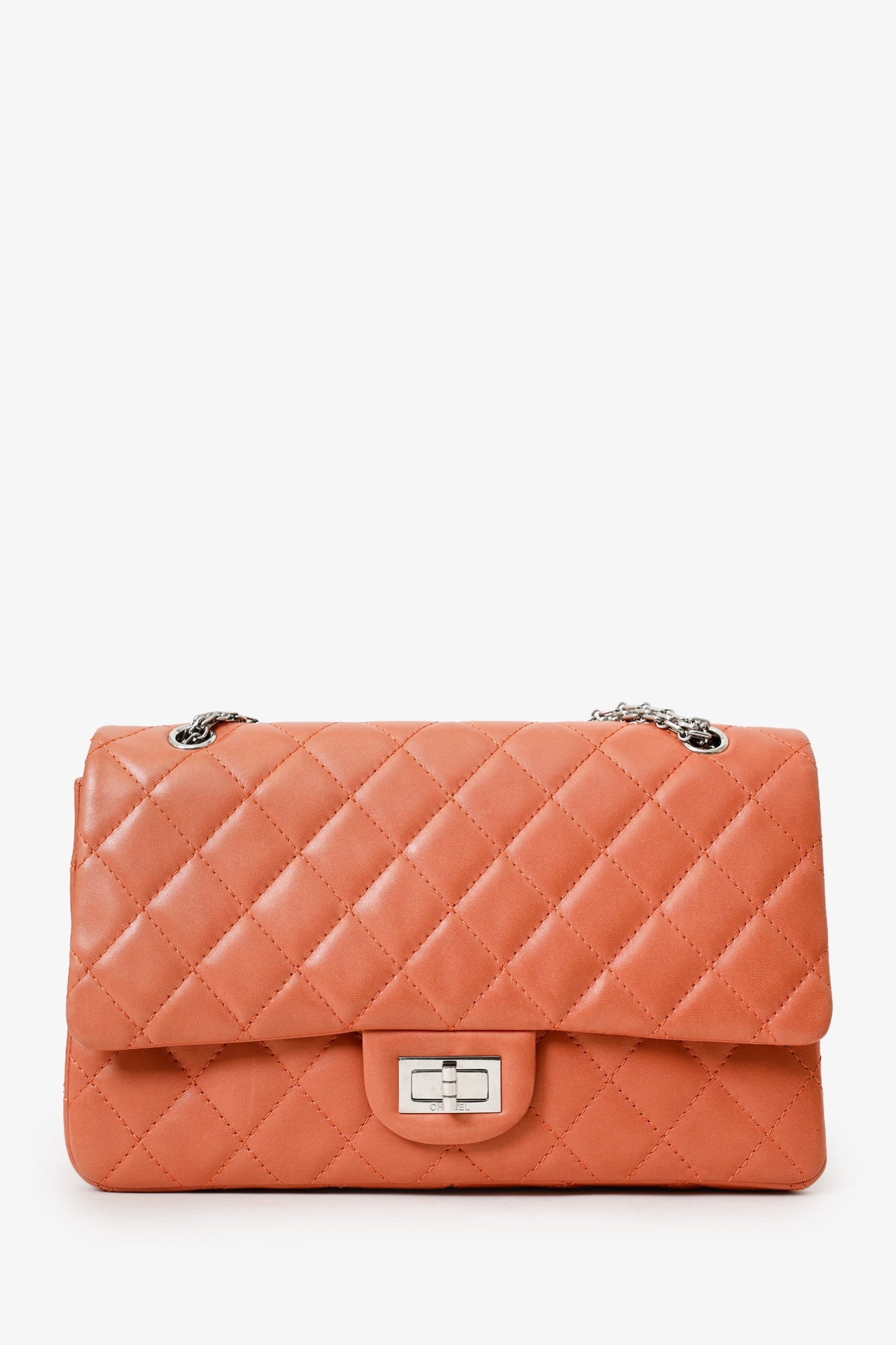 Chanel™ 2011 Salmon Lambskin Quilted 2.55 Reissue 227 Flap Bag