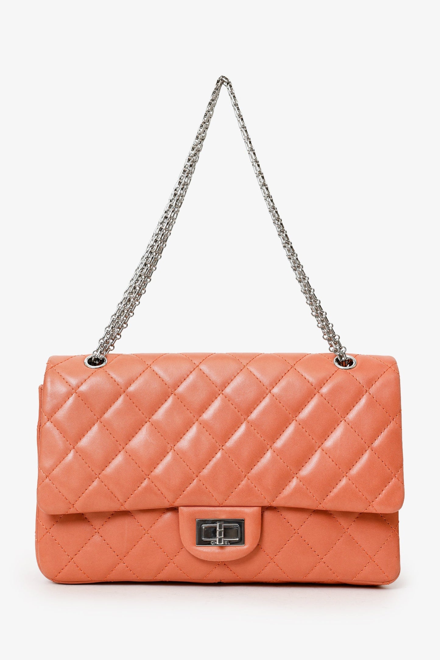 Chanel™ 2011 Salmon Lambskin Quilted 2.55 Reissue 227 Flap Bag