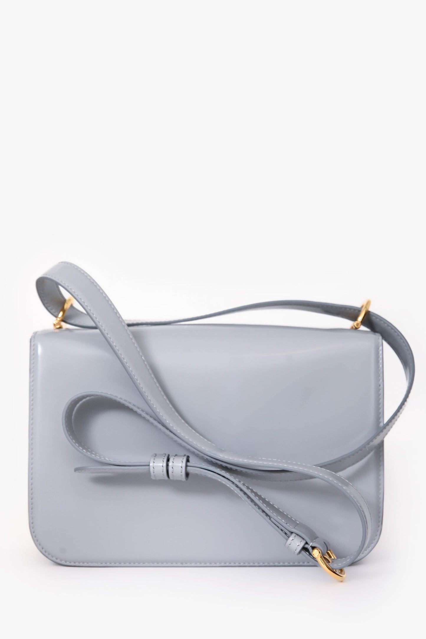 Gucci Grey Patent 'Siena' Small Shoulder Bag