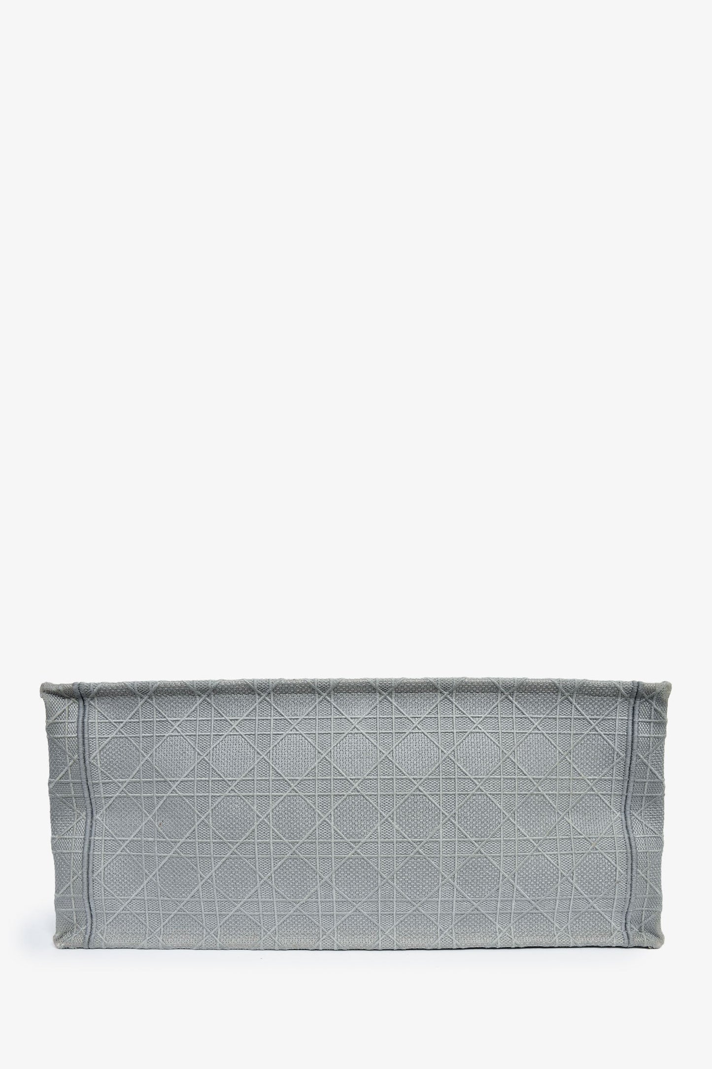 Christian Dior 2020 Grey Cannage Jacquard Large Book Tote