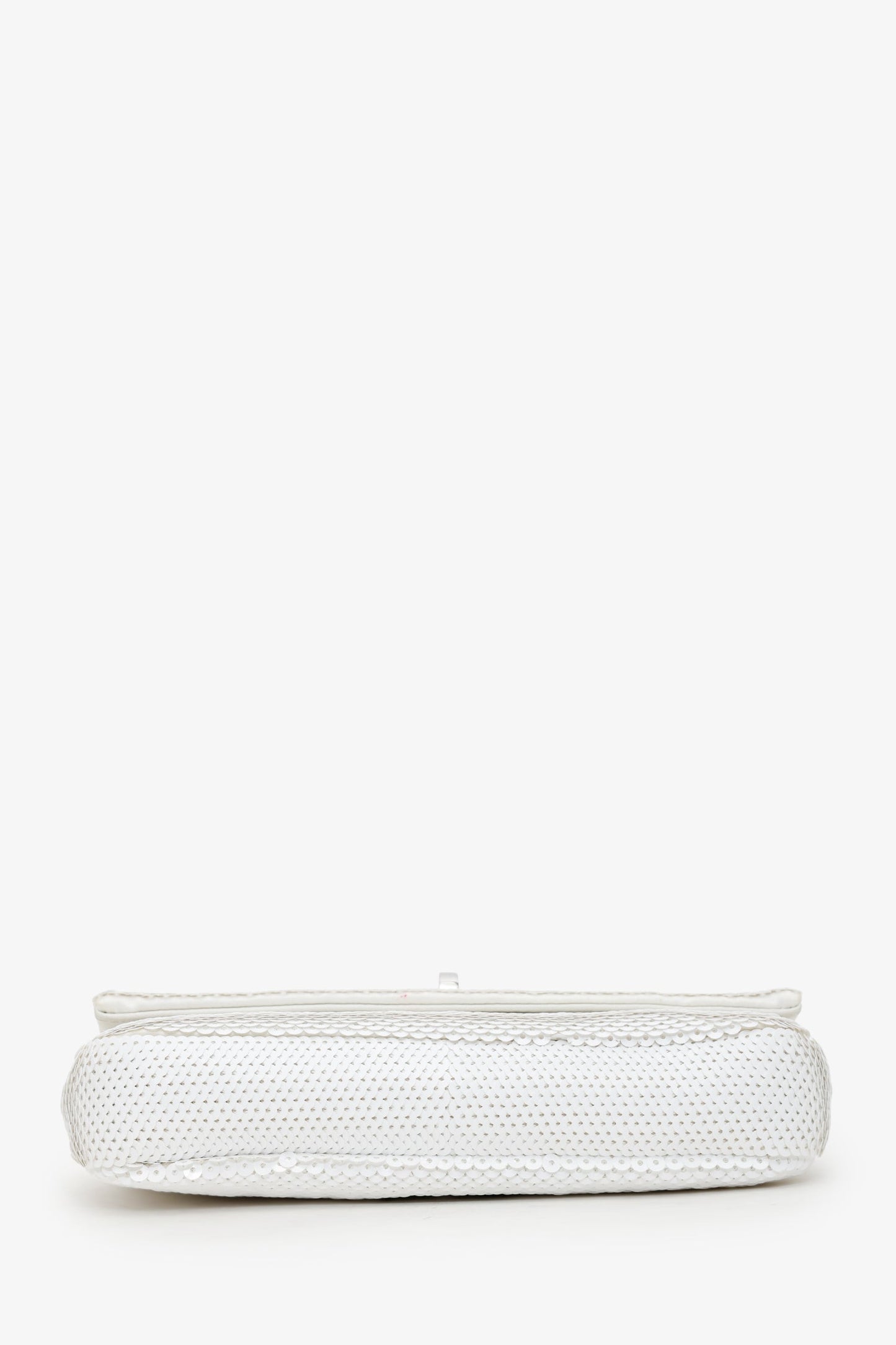 Miu Miu White Sequin Pearl Crystal Embellished Crossbody Bag
