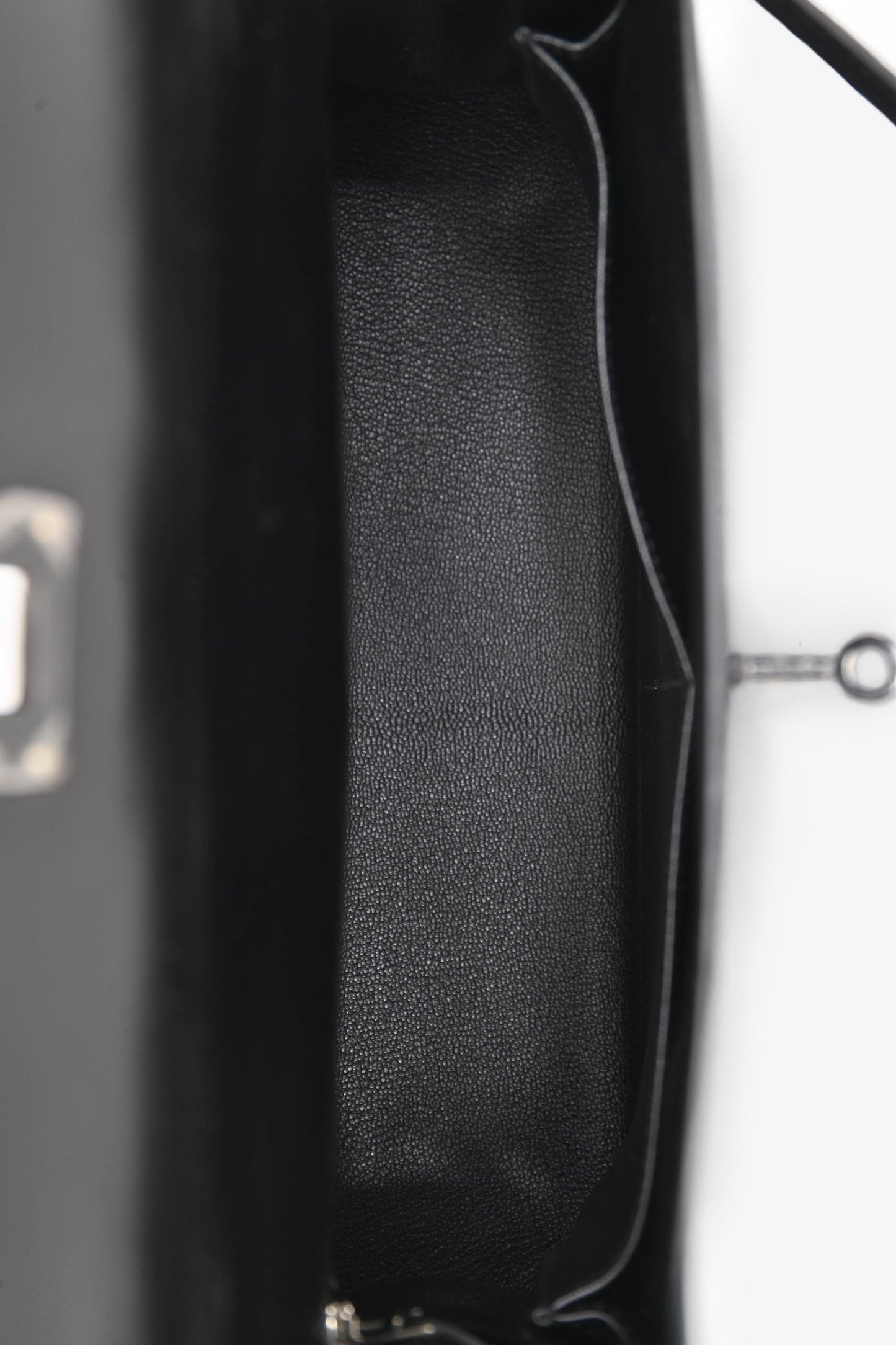 Hermès Black Box Leather So Black Kelly 32