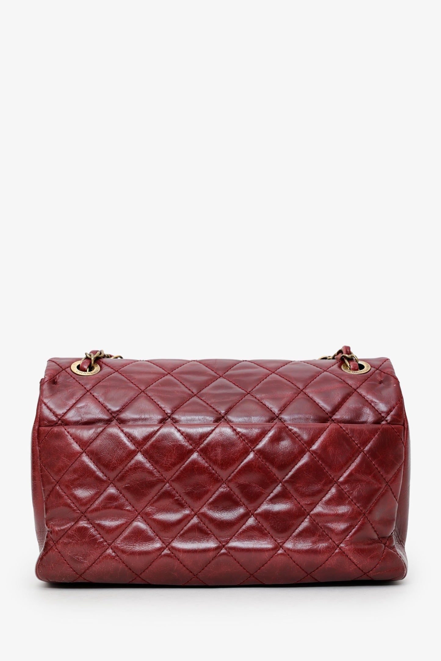 Chanel™ 2016-17 Burgundy Leather/Python Urban Mix Flap Bag