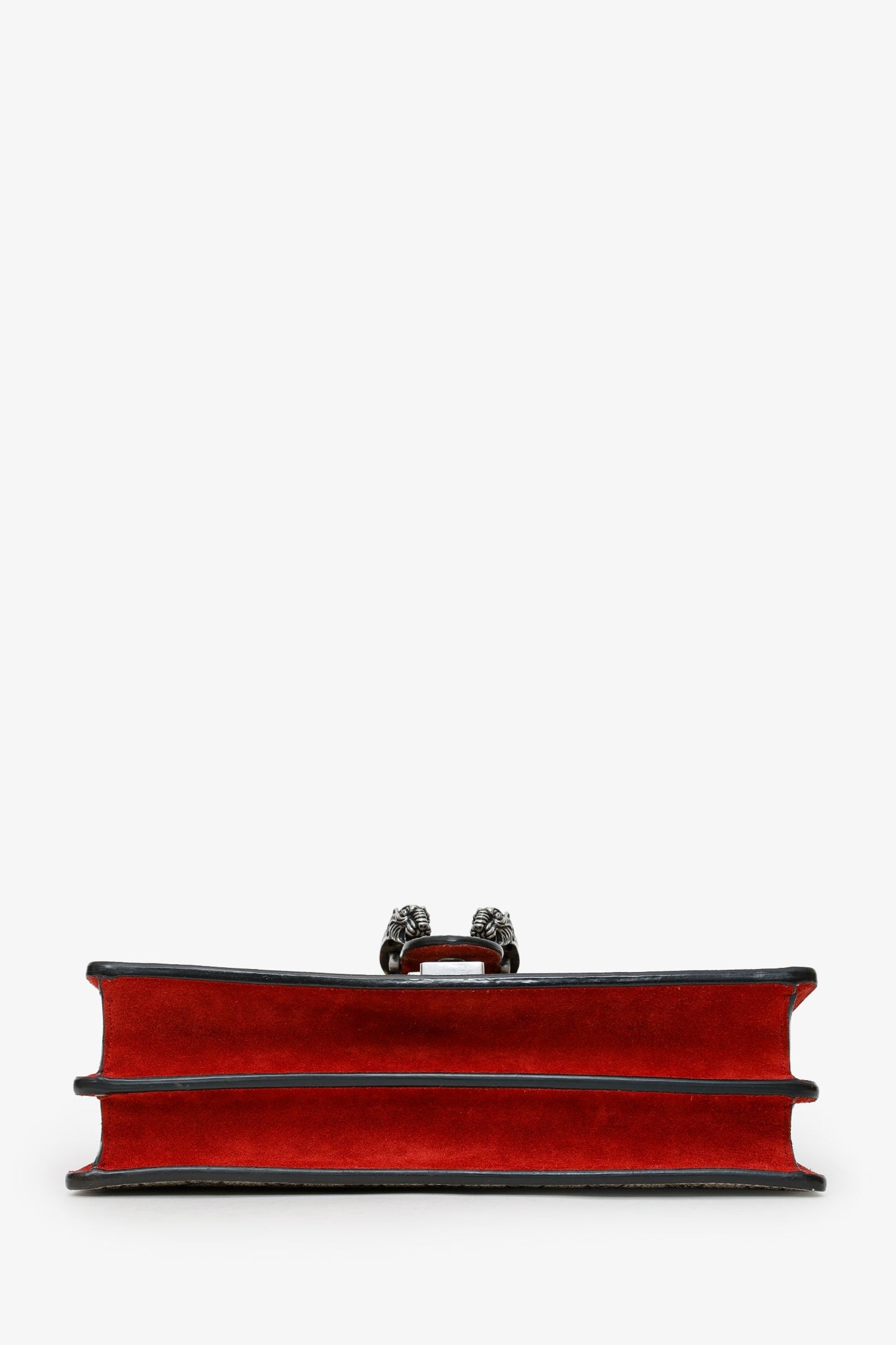 Gucci Brown/Red GG Supreme Monogram Medium Dionysus Shoulder Bag