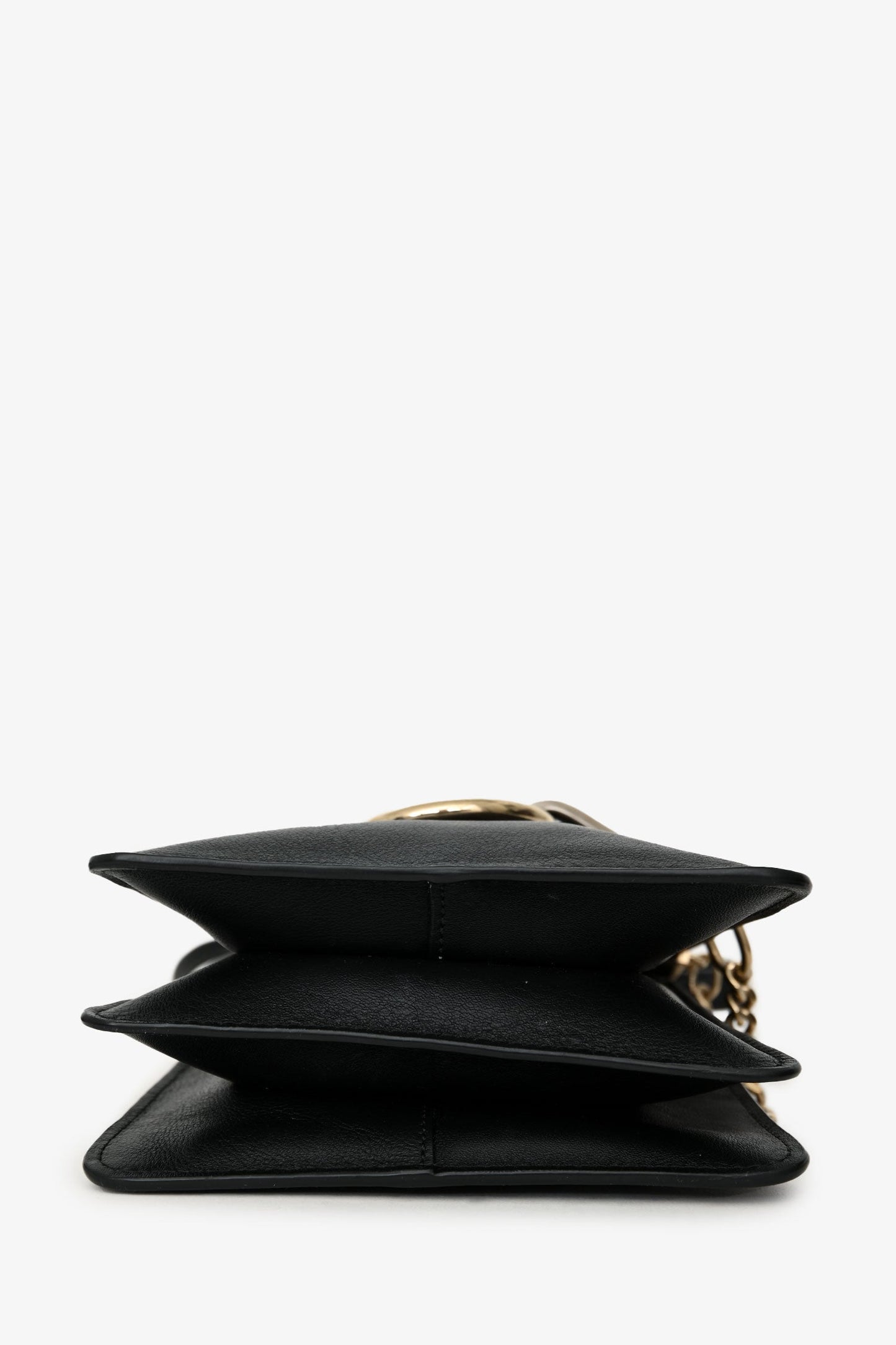 Chloe Black Leather Mini Faye Crossbody Bag