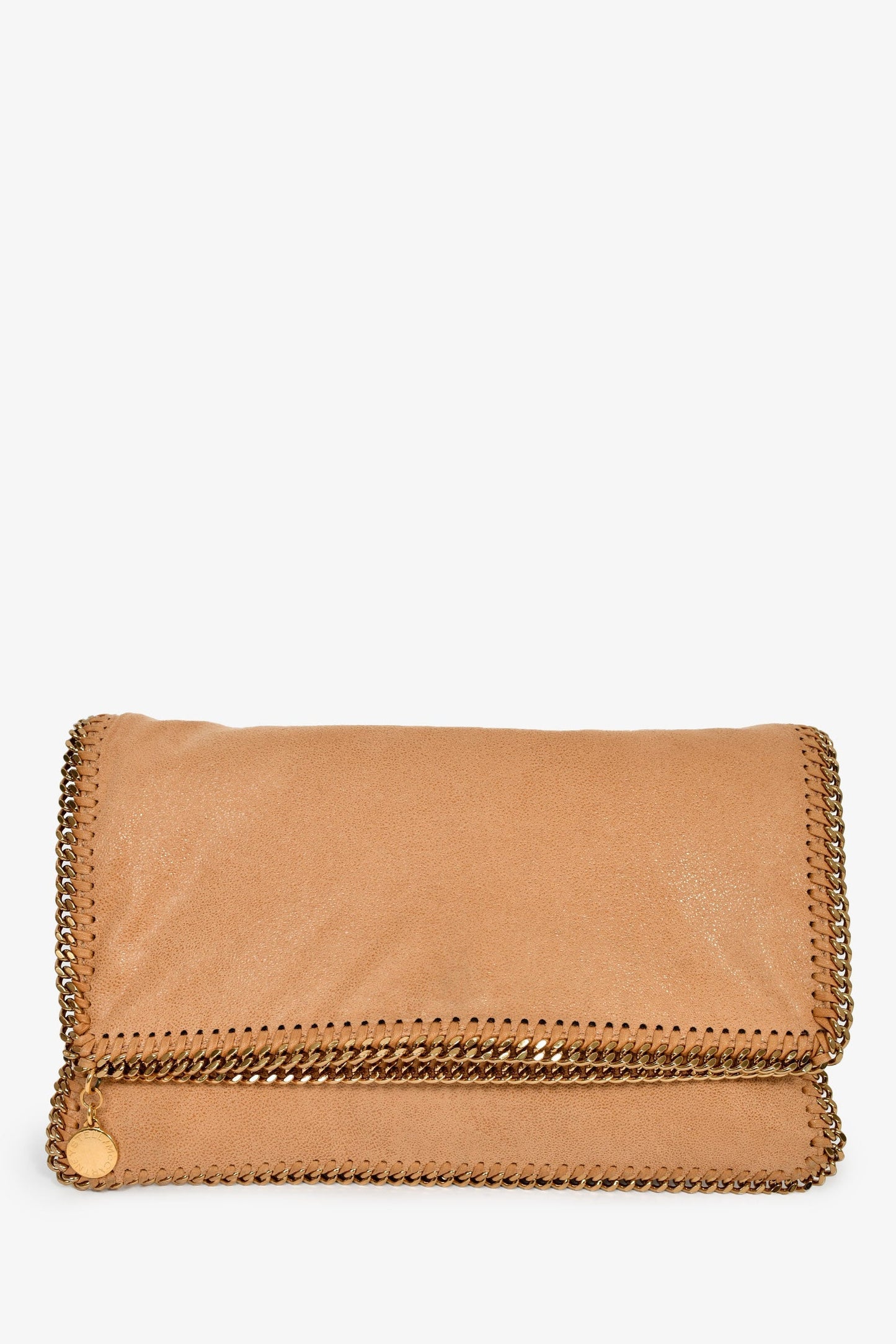 Stella McCartney Brown Vegan Suede Clutch