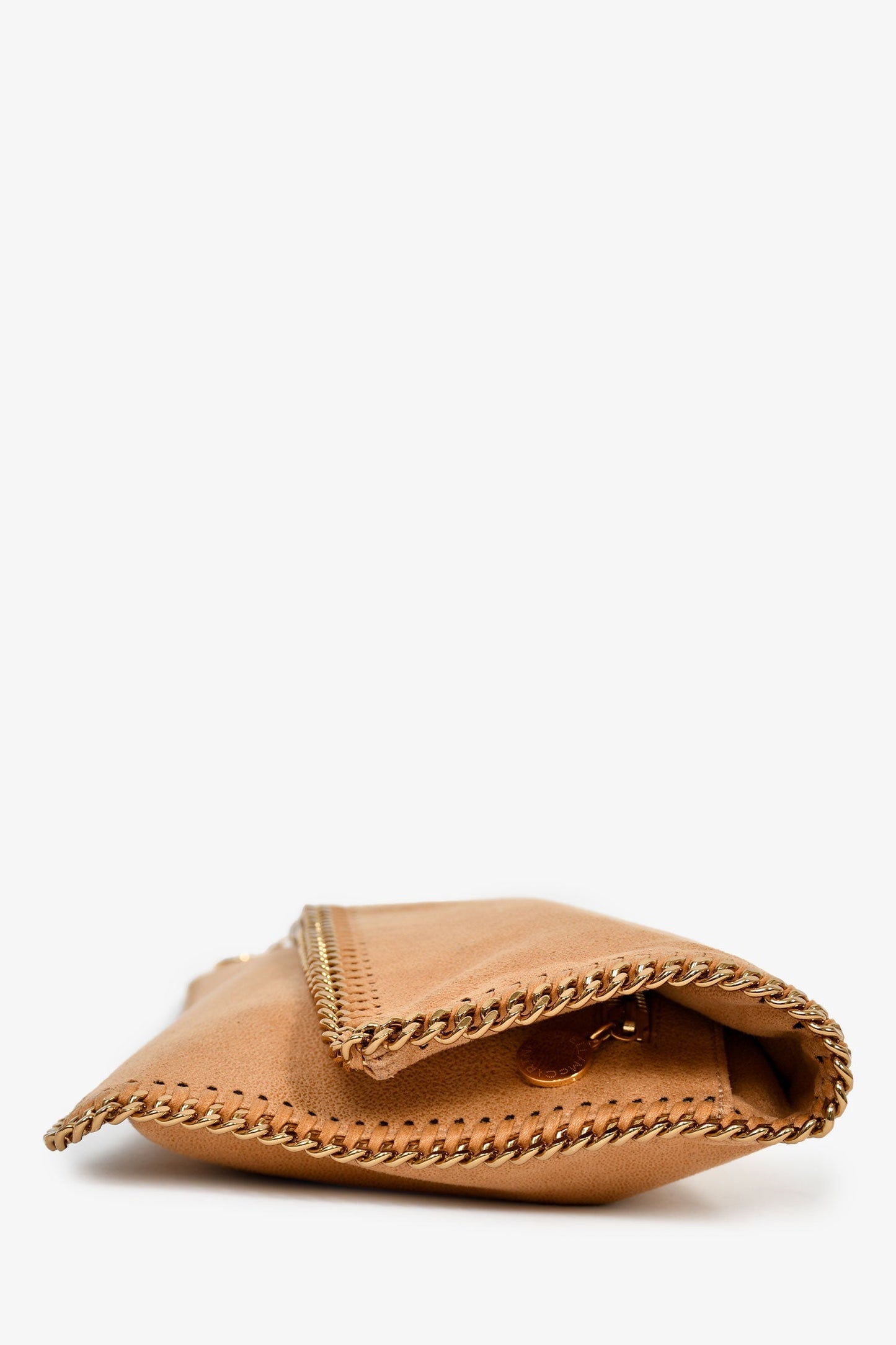 Stella McCartney Brown Vegan Suede Clutch