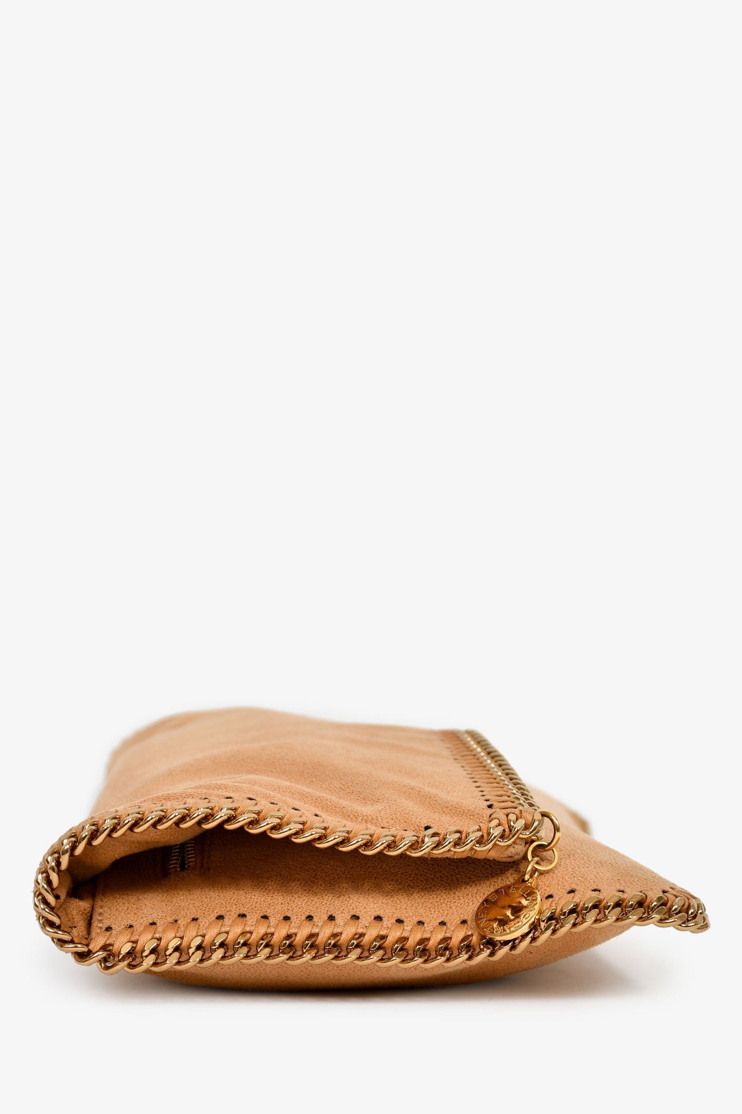 Stella McCartney Brown Vegan Suede Clutch