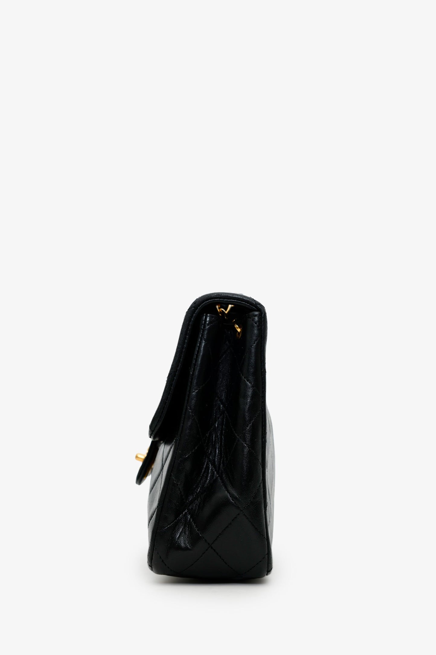 Chanel™ Black Quilted Lambskin Mini Square Flap Bag