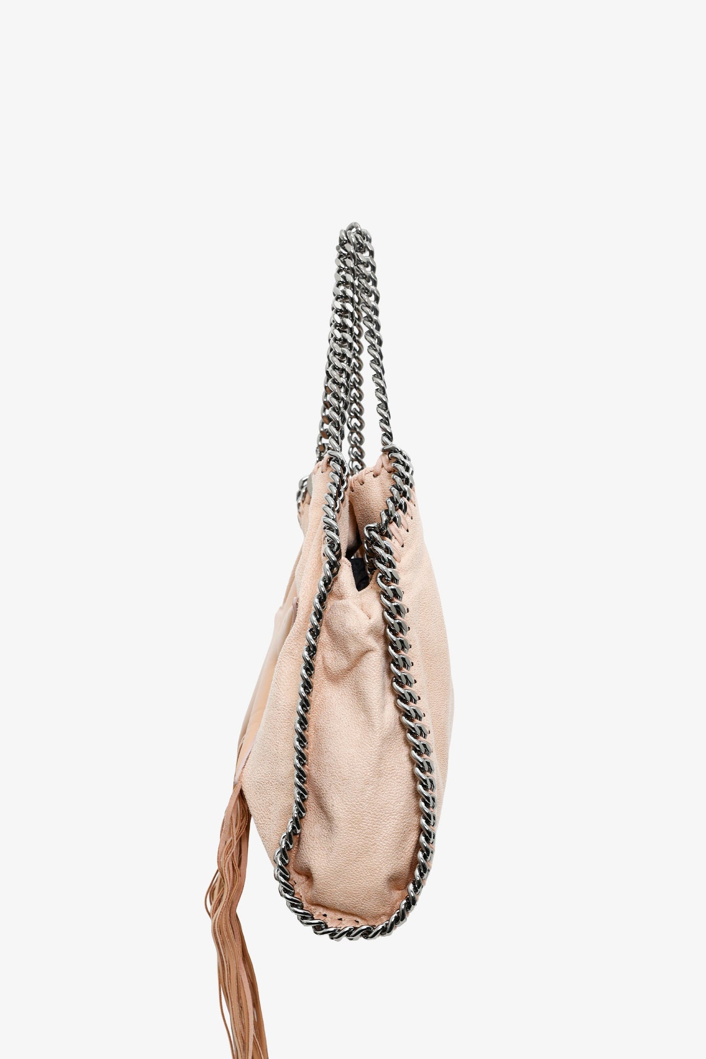 Stella McCartney Nude Leather Small Star Fringe Falabella Crossbody Bag