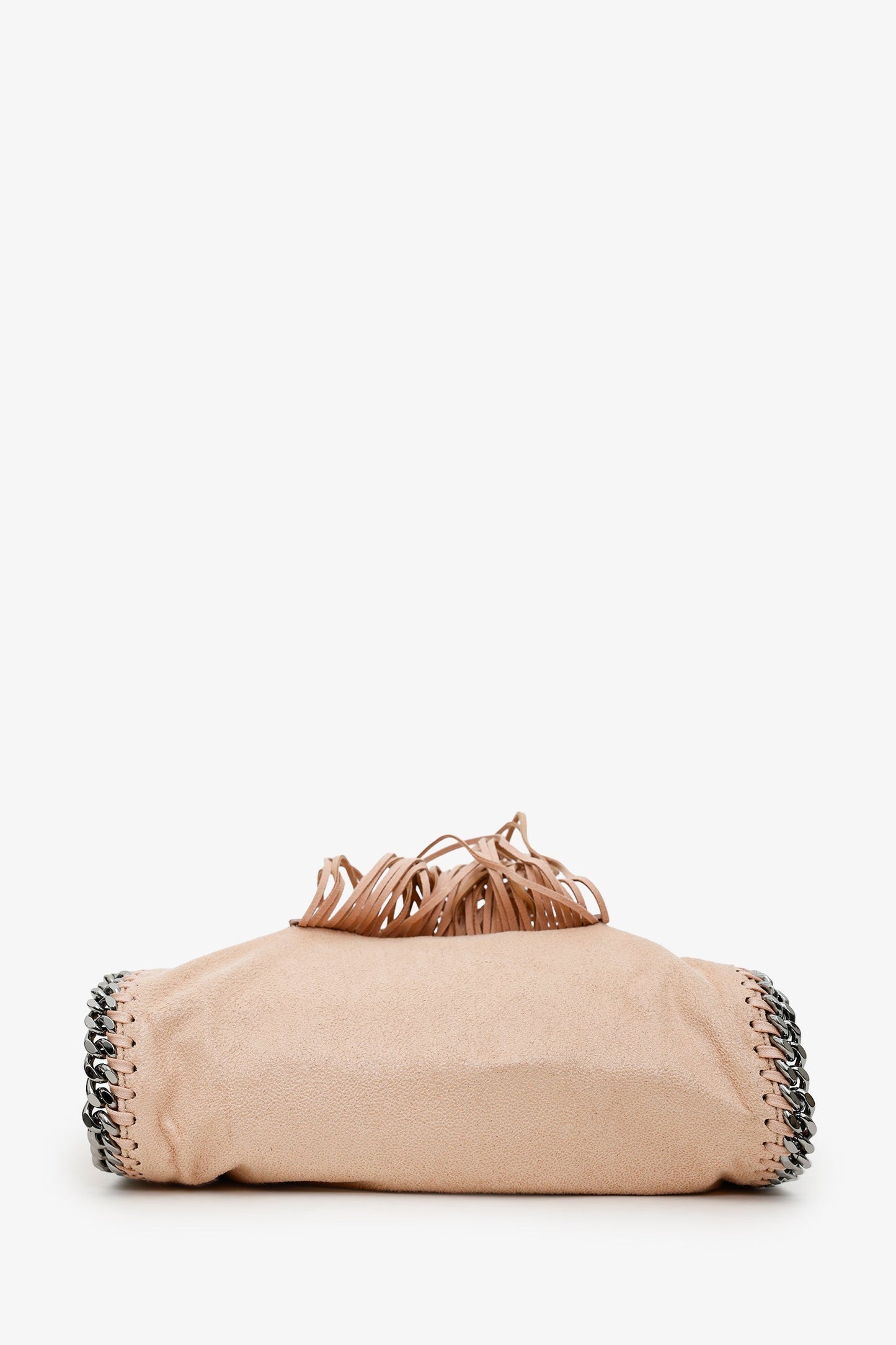 Stella McCartney Nude Leather Small Star Fringe Falabella Crossbody Bag