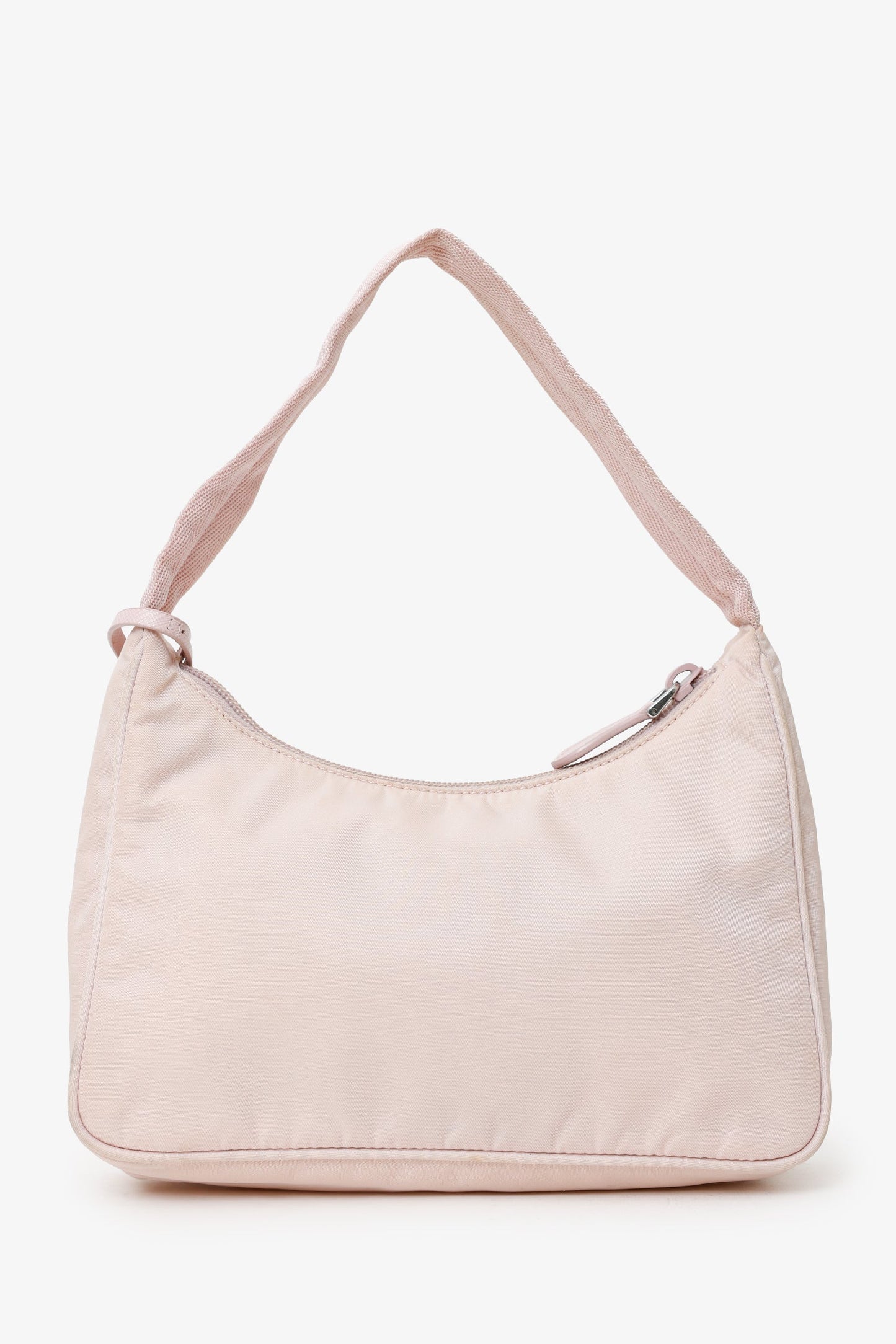 Prada Pink Nylon Traingle Logo Re-Edition 2000 Shoulder Bag