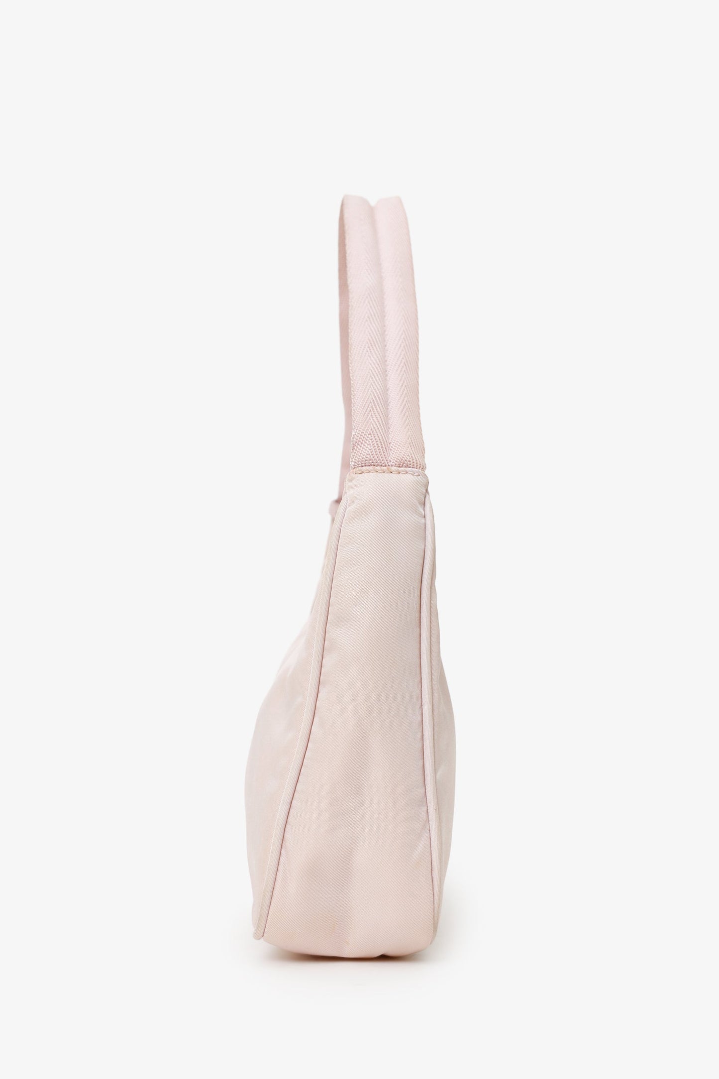 Prada Pink Nylon Traingle Logo Re-Edition 2000 Shoulder Bag