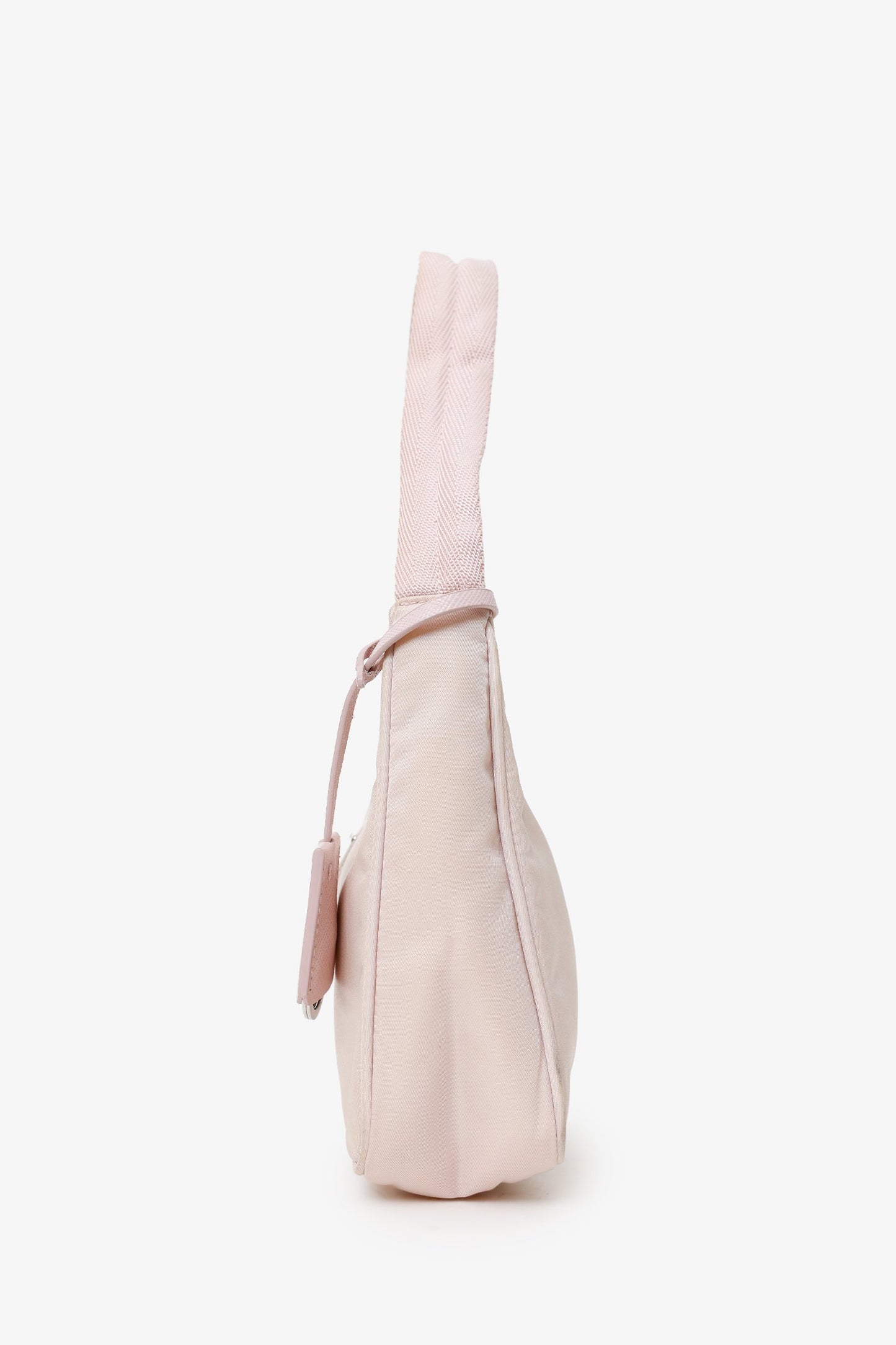 Prada Pink Nylon Traingle Logo Re-Edition 2000 Shoulder Bag