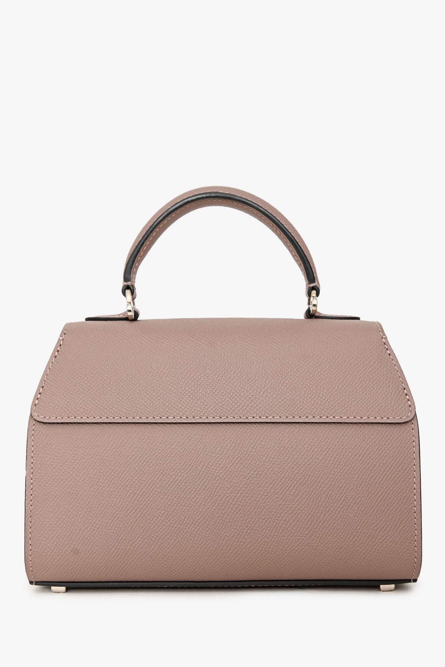 Moynat Brown Leather Mini Rejane Top Handle with Strap