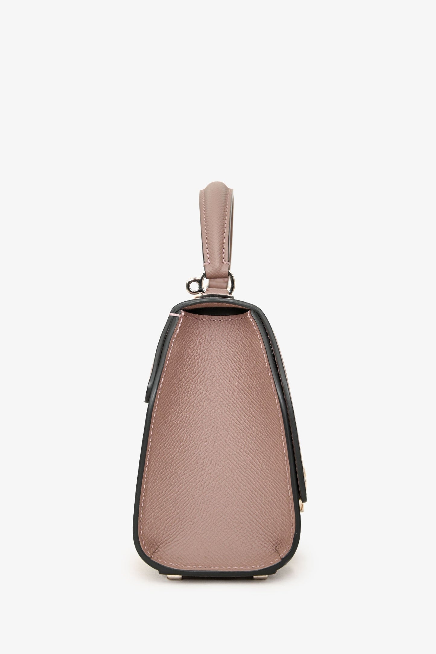 Moynat Brown Leather Mini Rejane Top Handle with Strap
