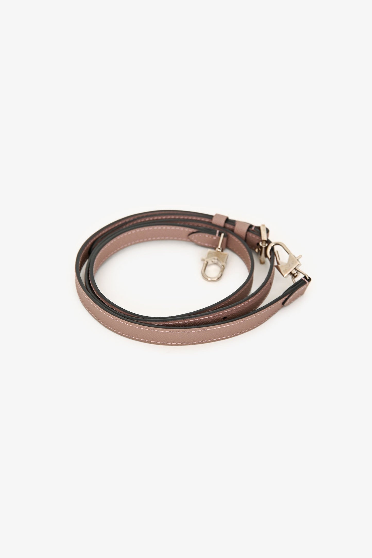 Moynat Brown Leather Mini Rejane Top Handle with Strap