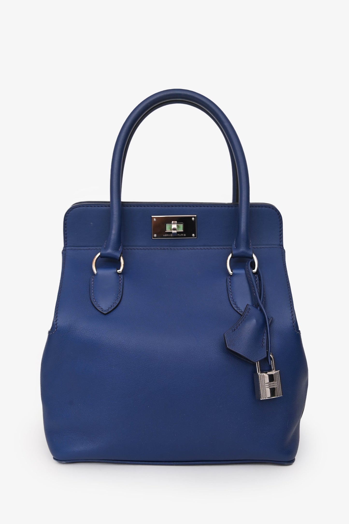 Hermès 2014 Blue Swift Leather Toolbox 20 With Strap