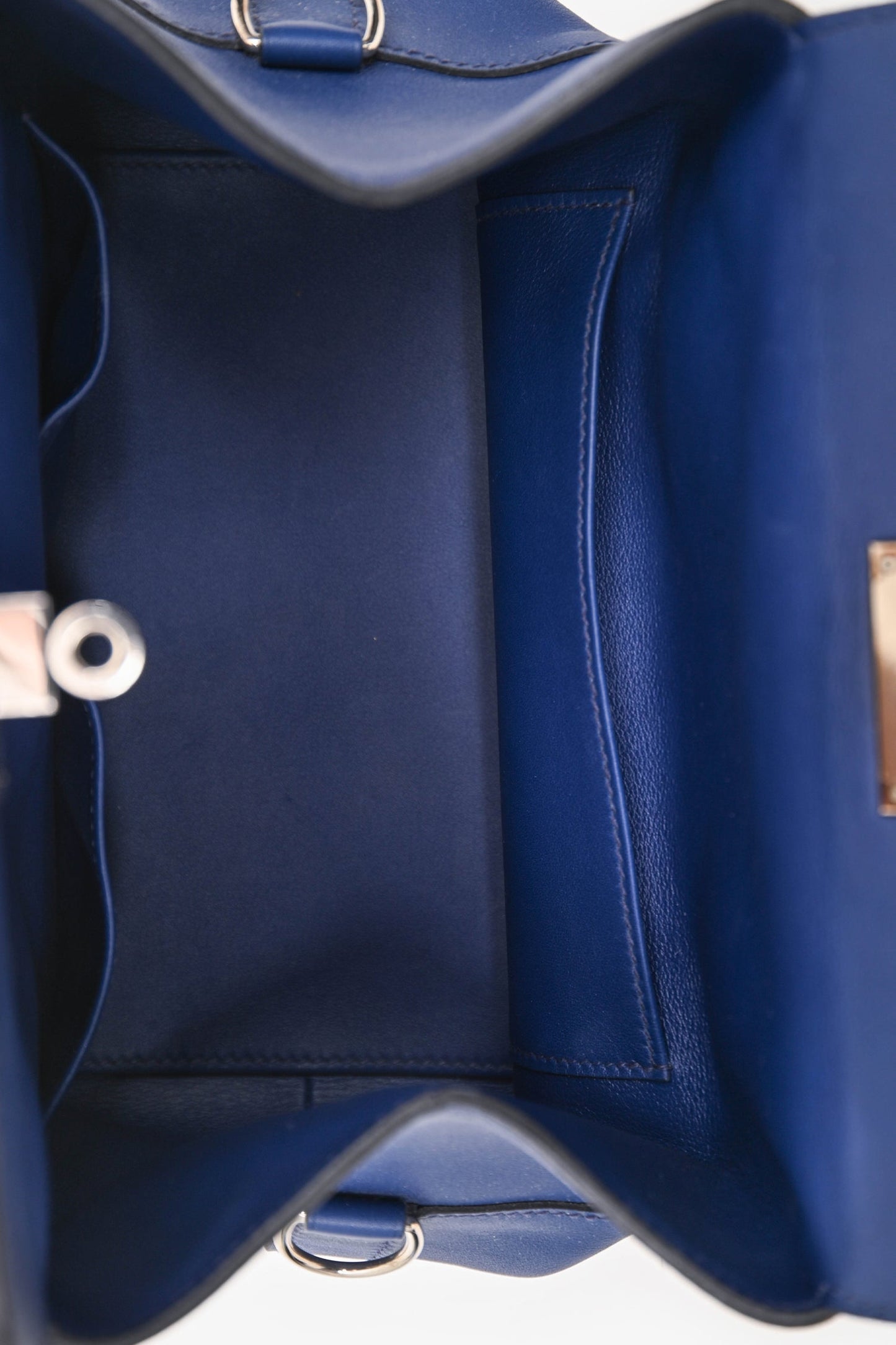 Hermès 2014 Blue Swift Leather Toolbox 20 With Strap