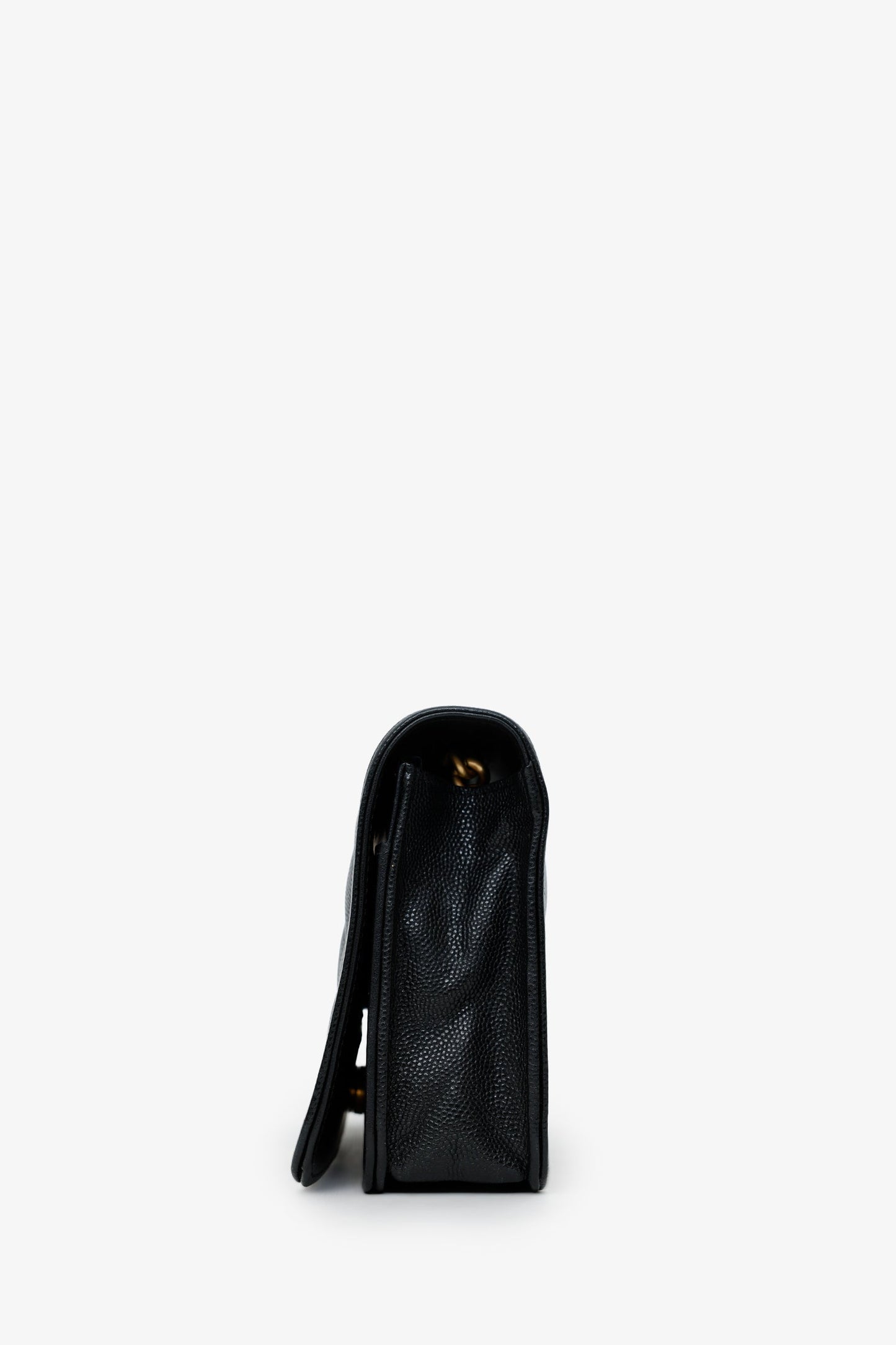 Chanel™ Black Caviar CC Boy Wallet On Chain