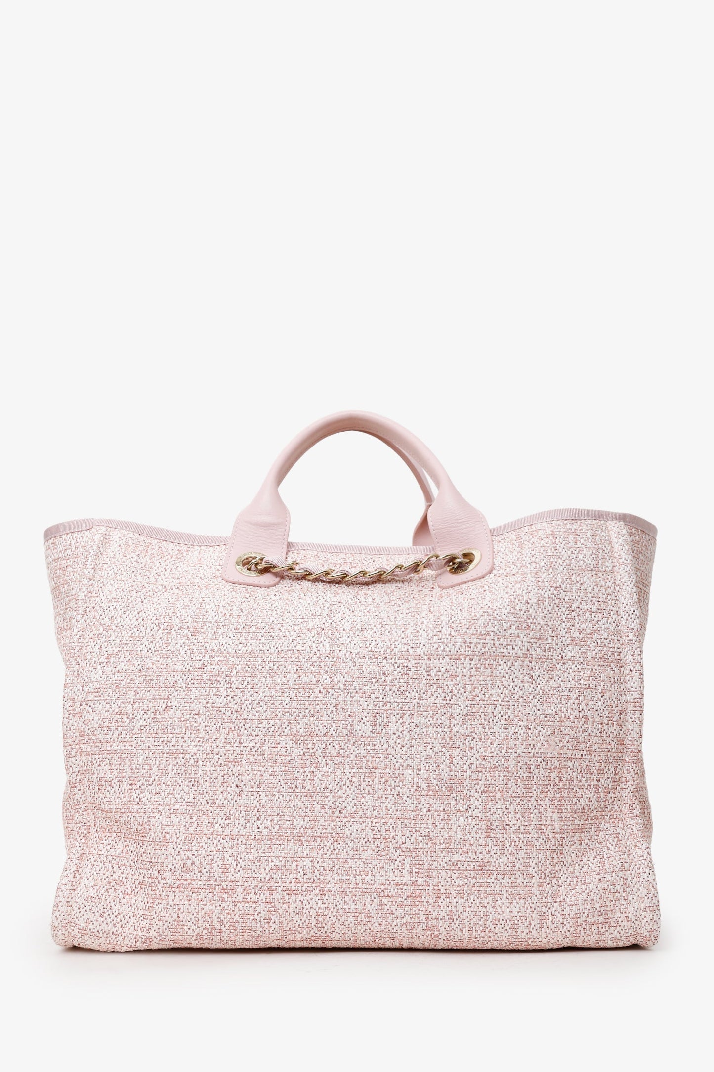 Chanel 2019 Pink Glitter Medium Deauville Tote