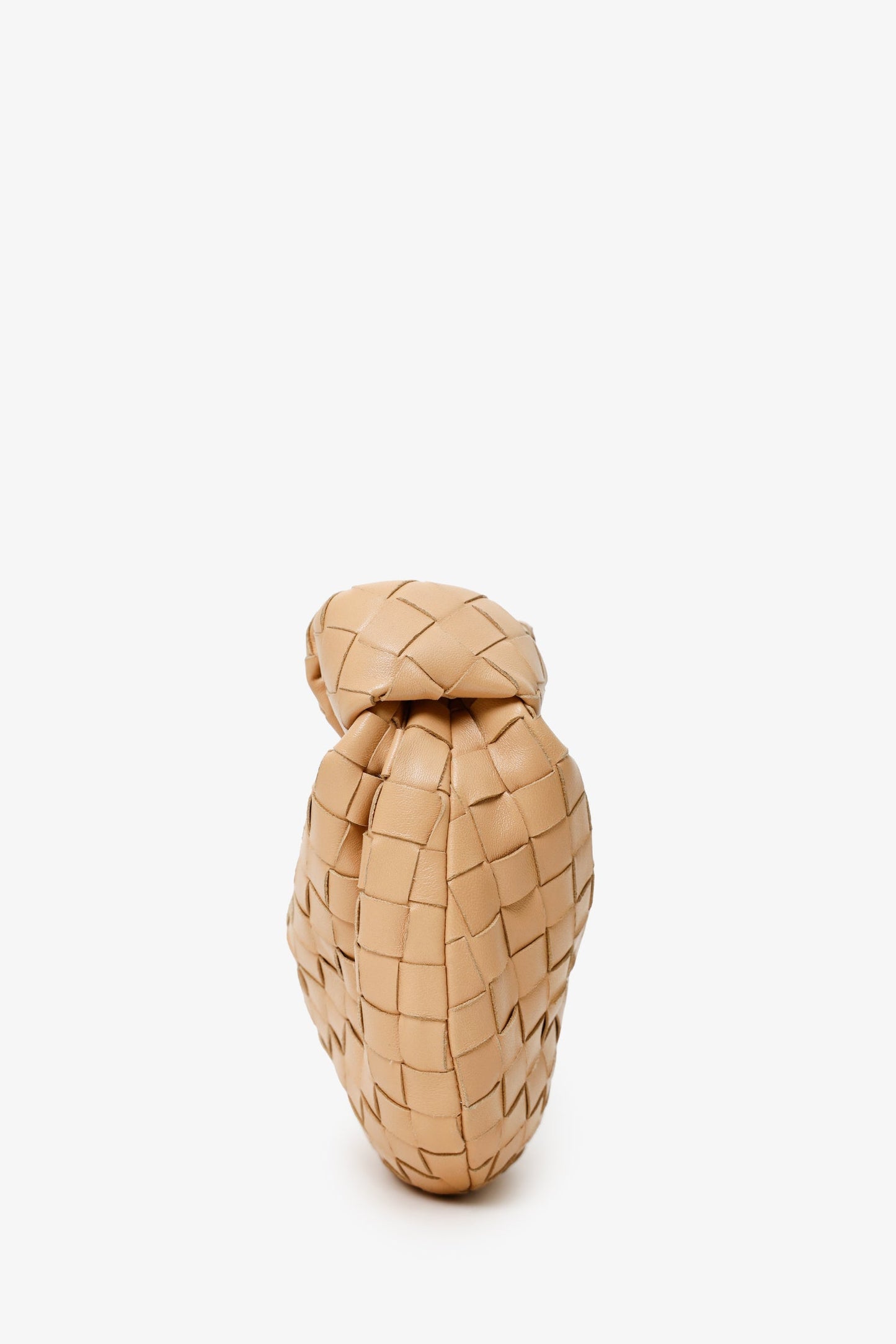 Bottega Veneta Beige Intrecciato Lambskin Mini Jodie Bag