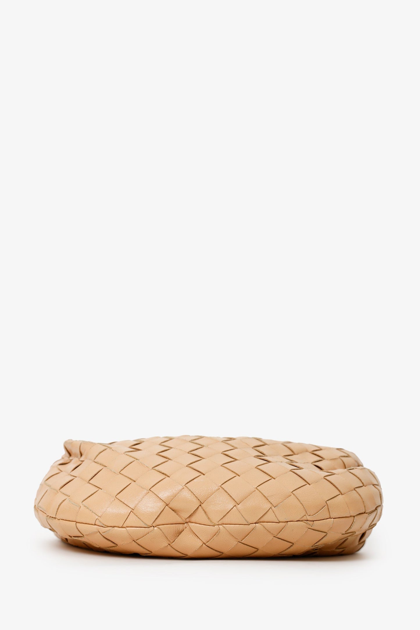 Bottega Veneta Beige Intrecciato Lambskin Mini Jodie Bag