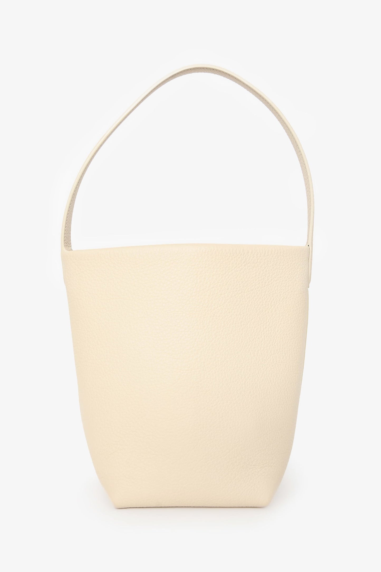 The Row Ivory Calfskin Leather Small N/S Park Tote Bag