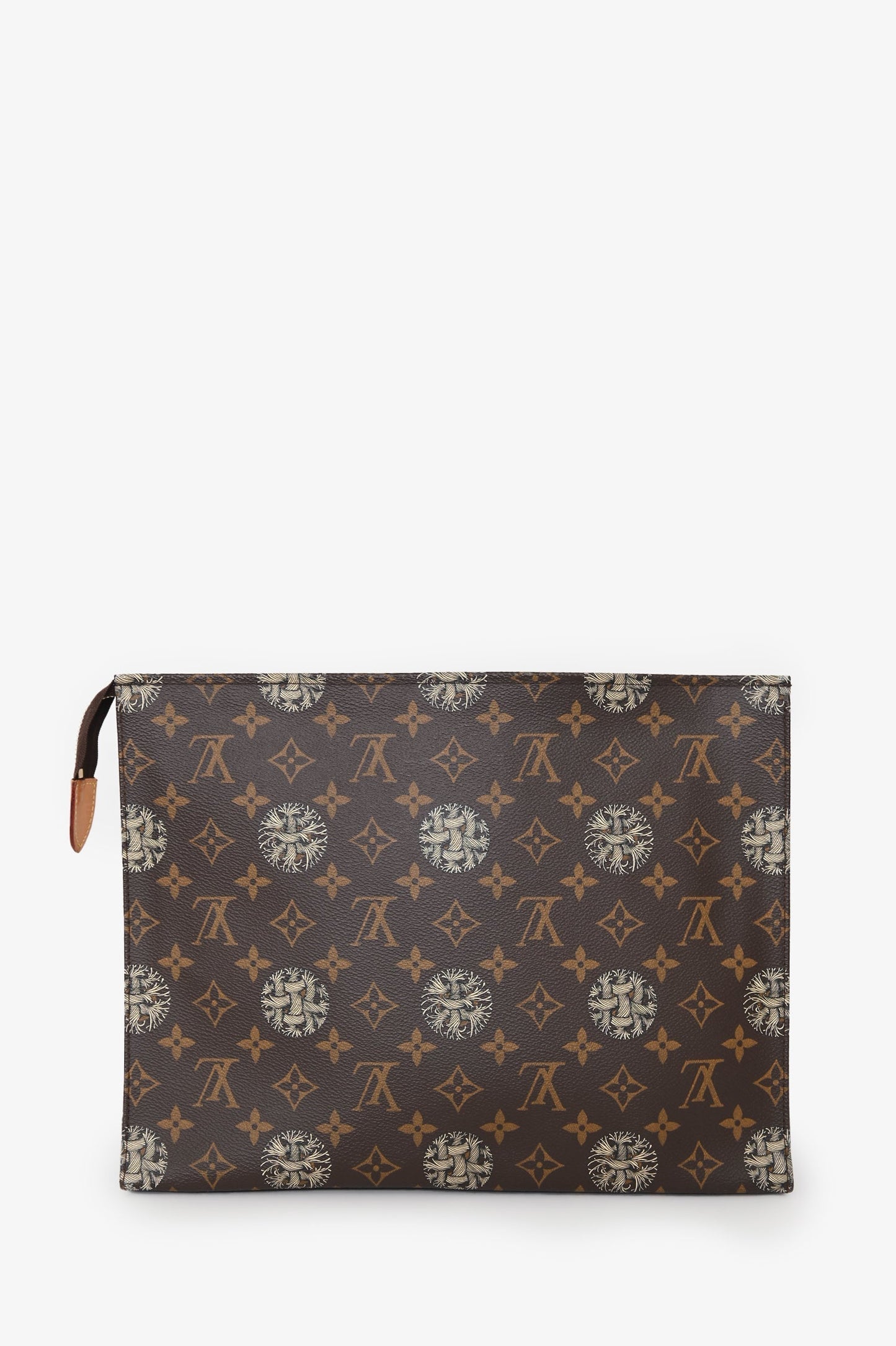 Louis Vuitton Runway 2015 Monogram Nemeth Rope Pochette Voyage Clutch Bag