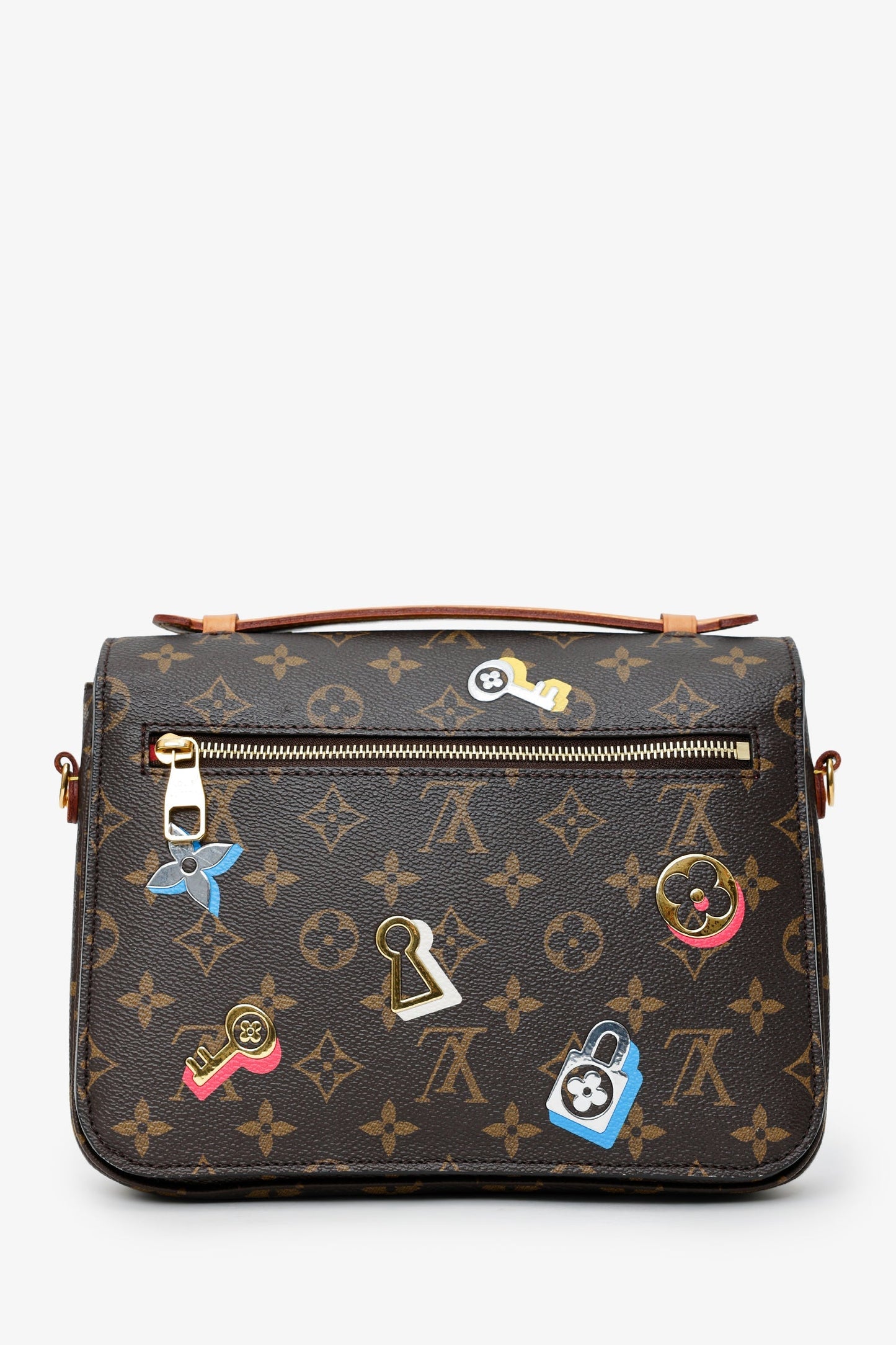 Louis Vuitton Monogram 'Love Lock' Pochette Metis Bag With Strap