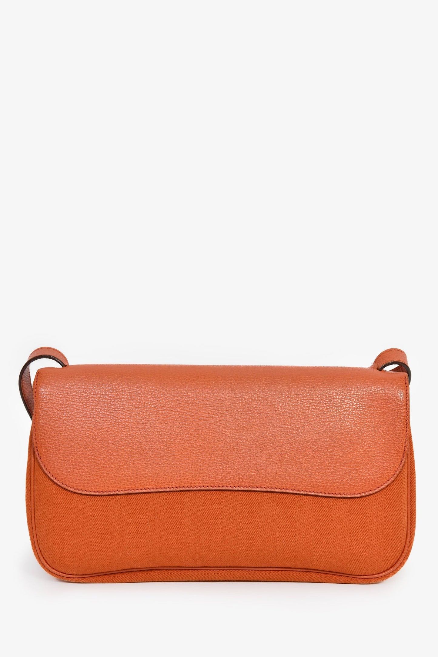 Hermès Orange Leather/Suede 'Colorado' MM Shoulder Bag
