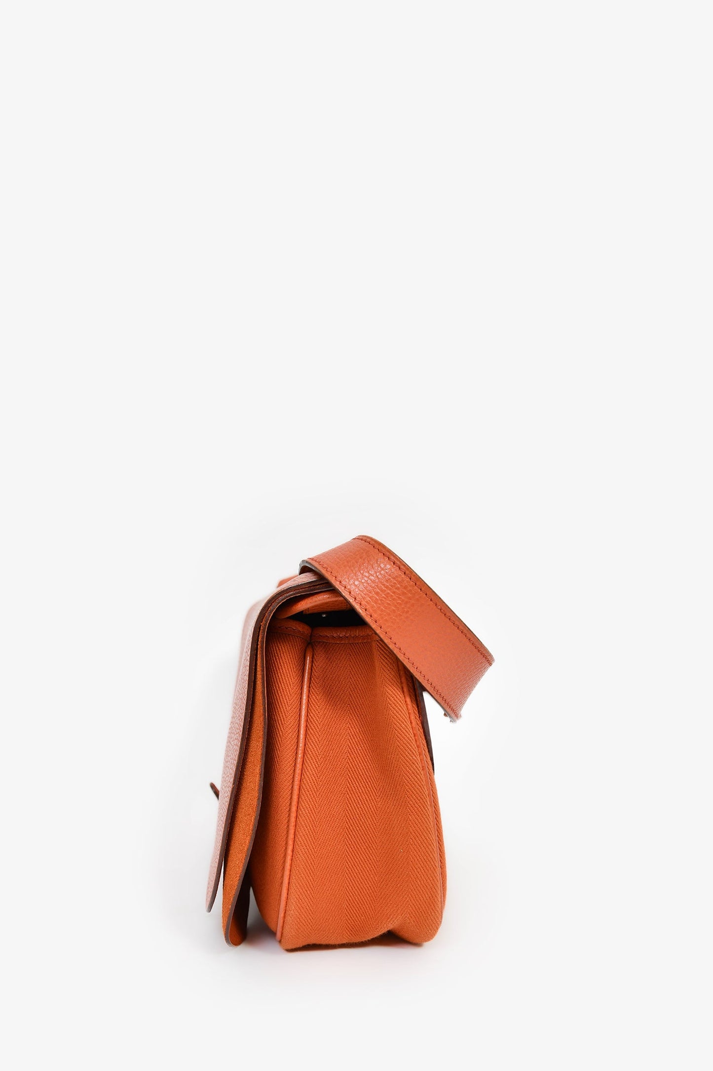 Hermès Orange Leather/Suede 'Colorado' MM Shoulder Bag