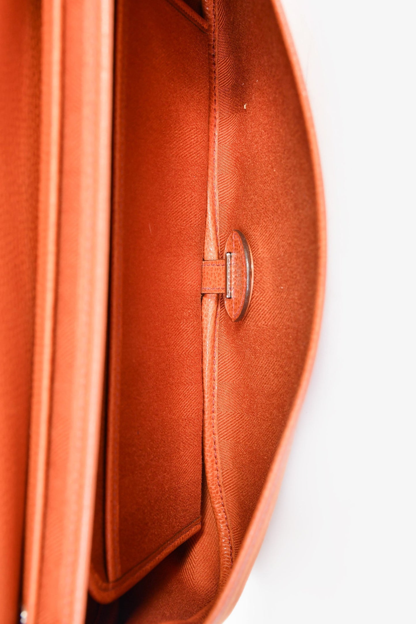 Hermès Orange Leather/Suede 'Colorado' MM Shoulder Bag