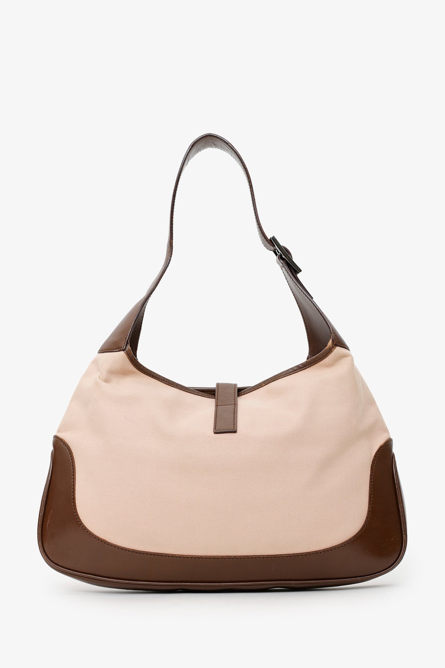 Gucci Brown/Beige Canvas and Leather Jackie O Hobo