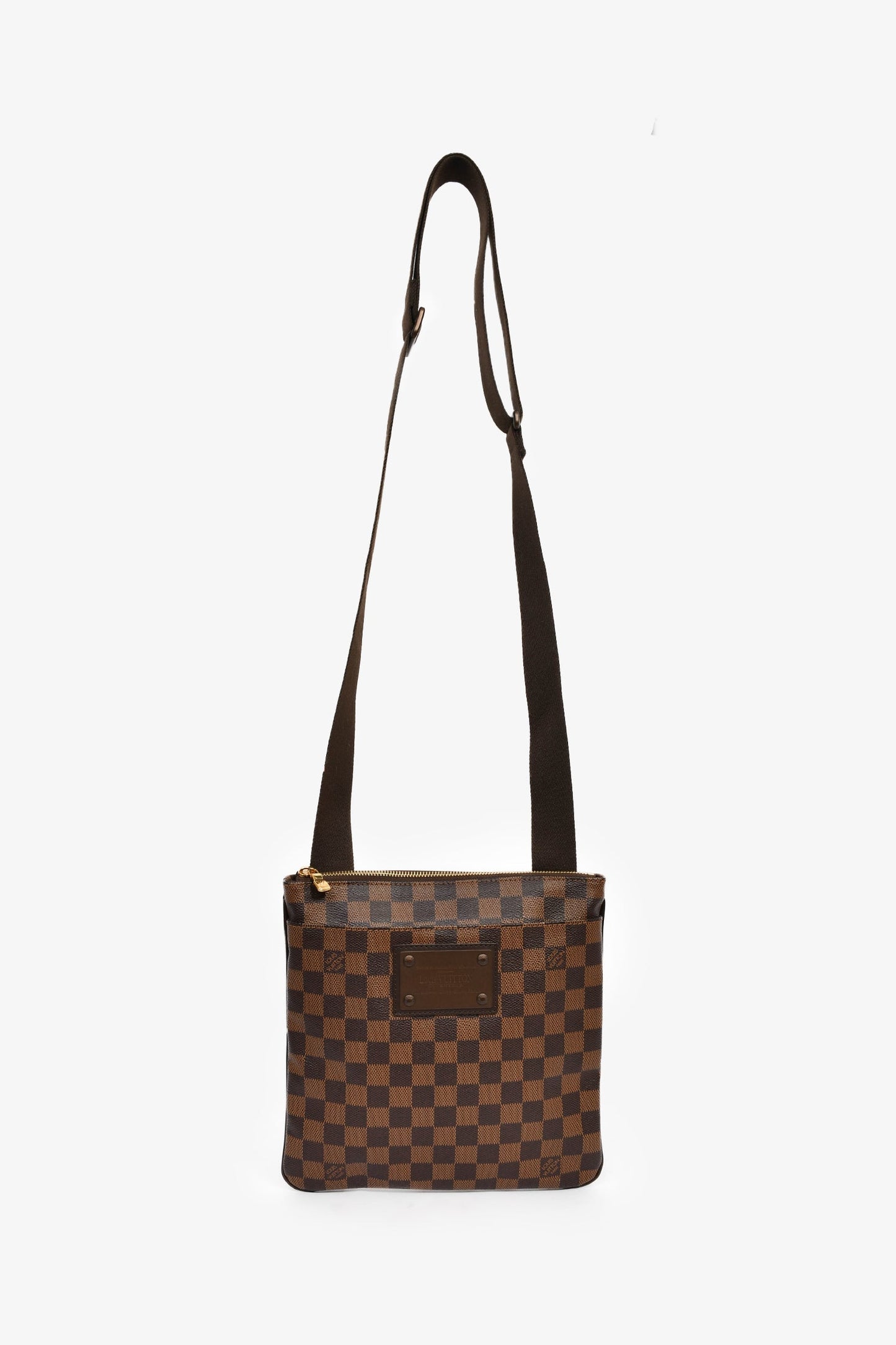 Louis Vuitton Damier Ebene Canvas Pochette 'Brooklyn' Crossbody