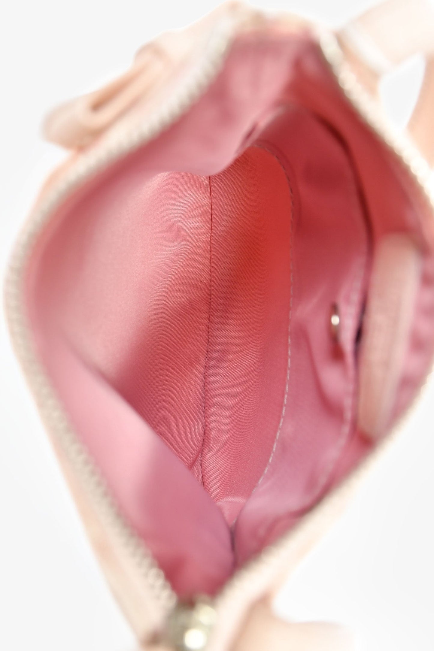 Christian Dior 2000s Pink Oblique Canvas Mini Pouch Crossbody