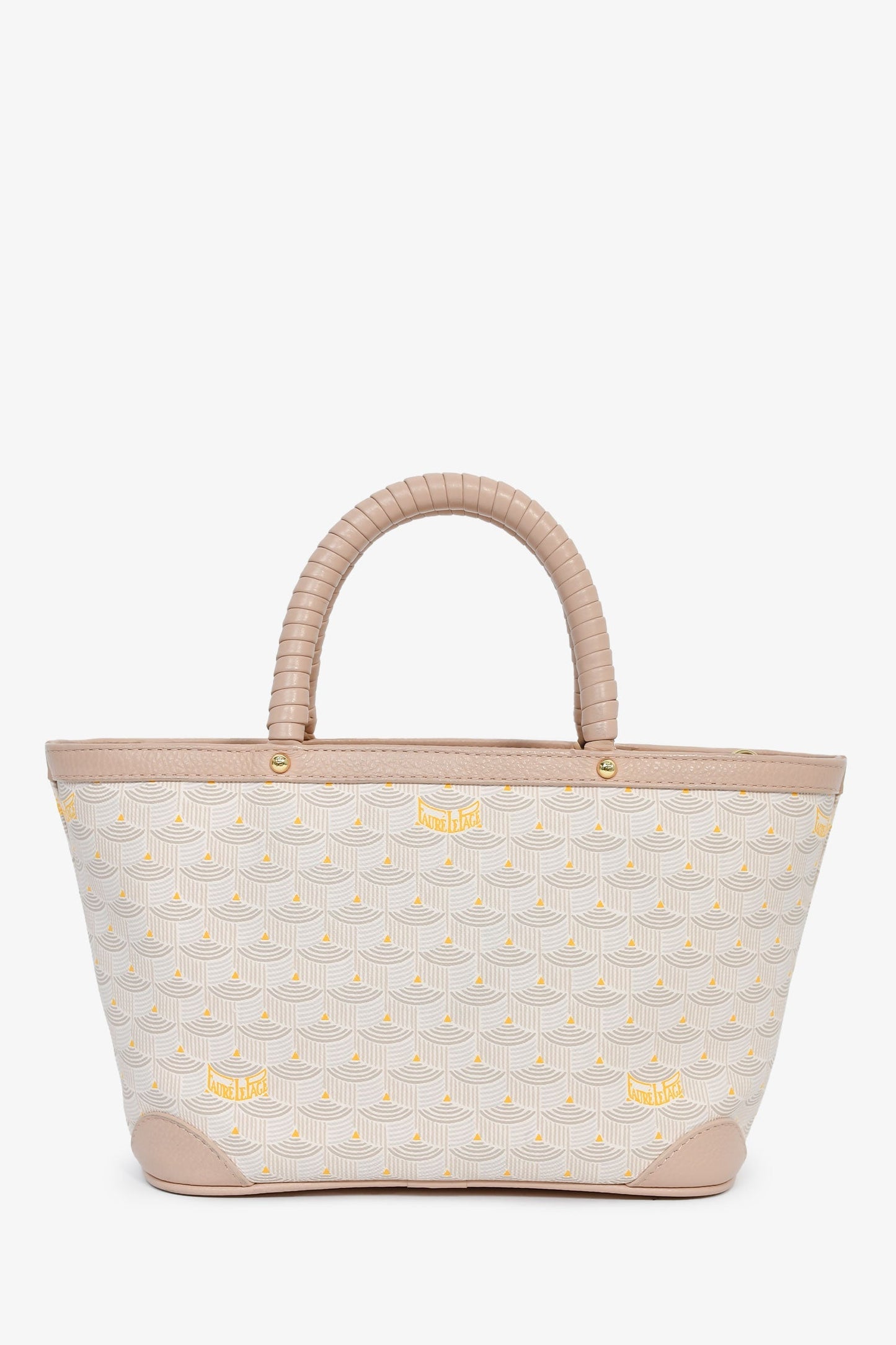 Faure Le Page Pink Coated Canvas 'Daily Battle 19' Mini Tote With Strap