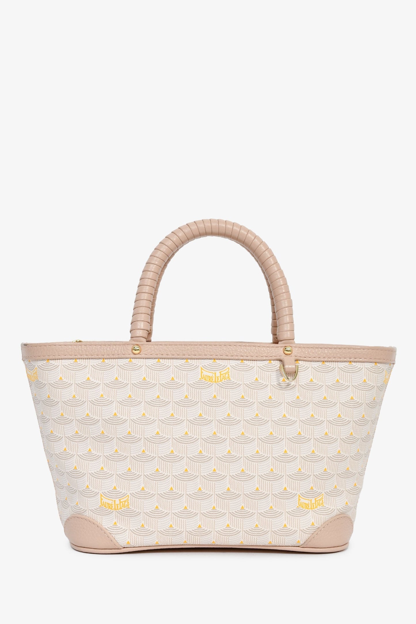 Faure Le Page Pink Coated Canvas 'Daily Battle 19' Mini Tote With Strap