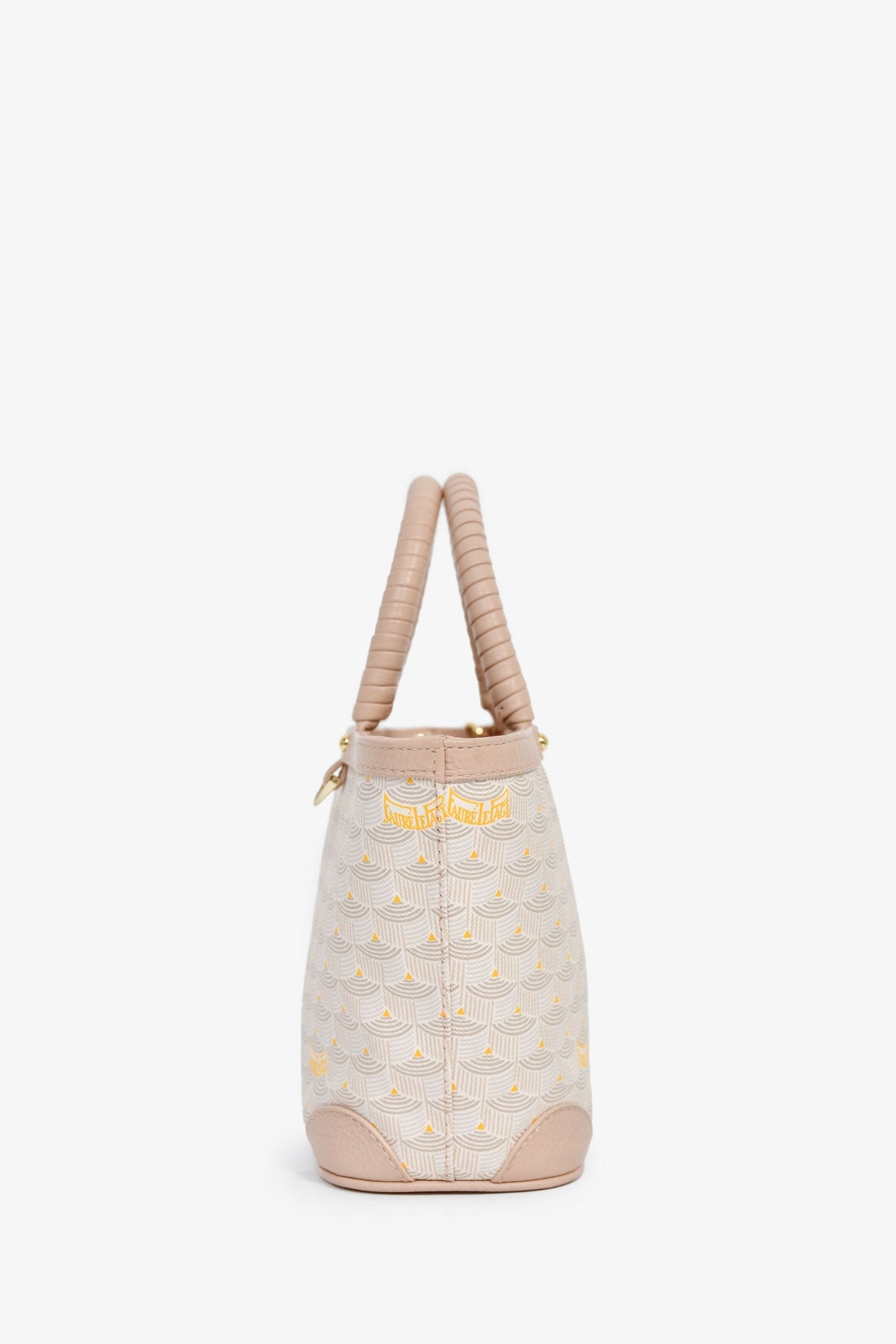 Faure Le Page Pink Coated Canvas 'Daily Battle 19' Mini Tote With Strap