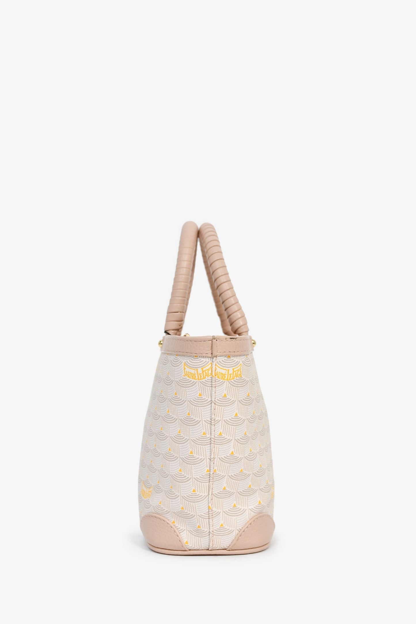 Faure Le Page Pink Coated Canvas 'Daily Battle 19' Mini Tote With Strap