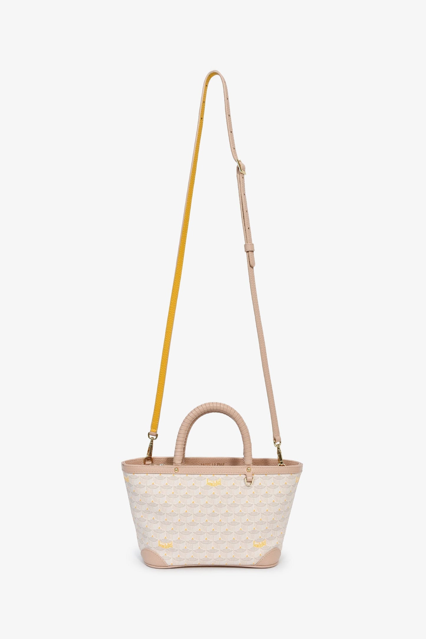Faure Le Page Pink Coated Canvas 'Daily Battle 19' Mini Tote With Strap