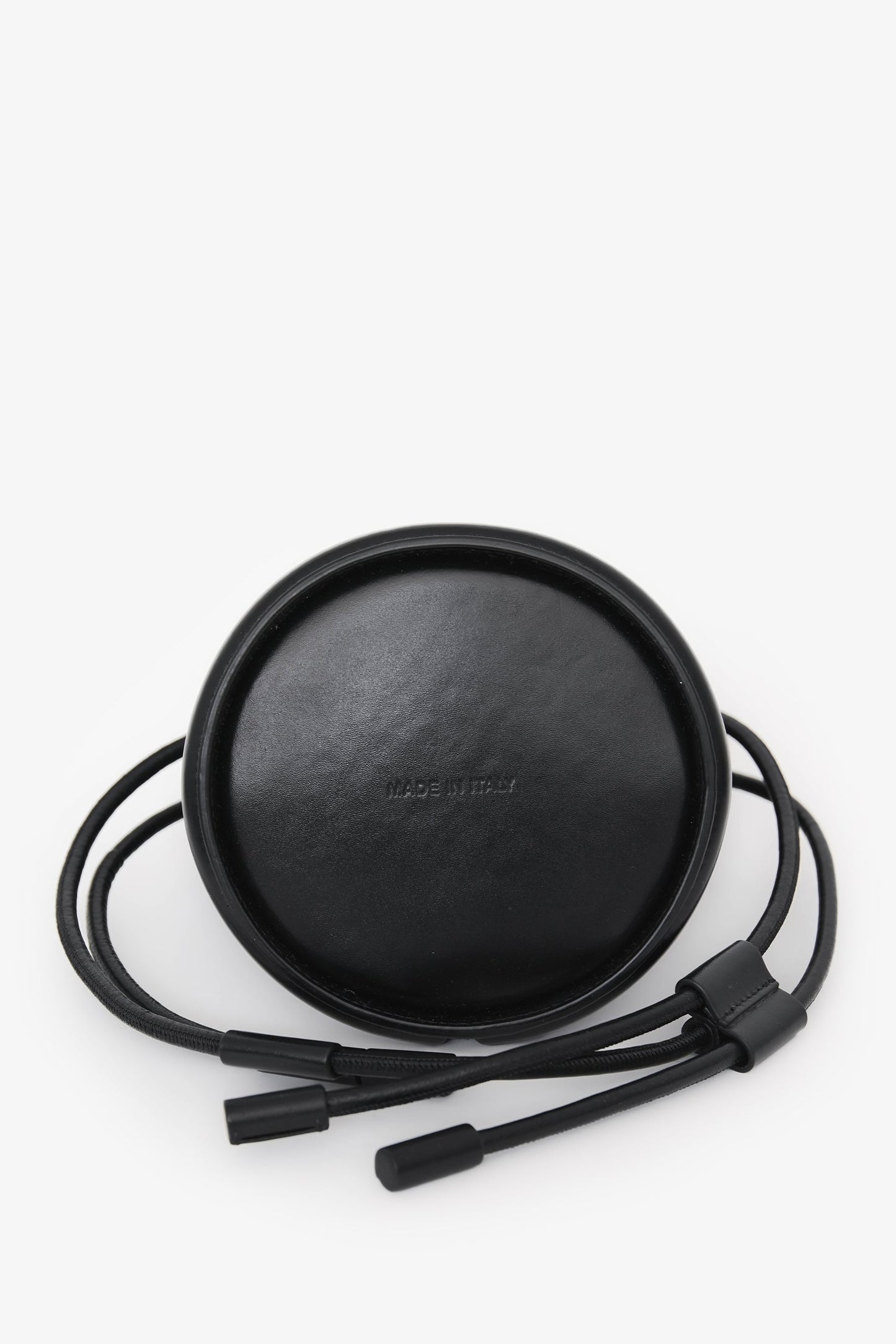 Alexander McQueen Black Leather 'The Soft Curve' Crossbody Bag