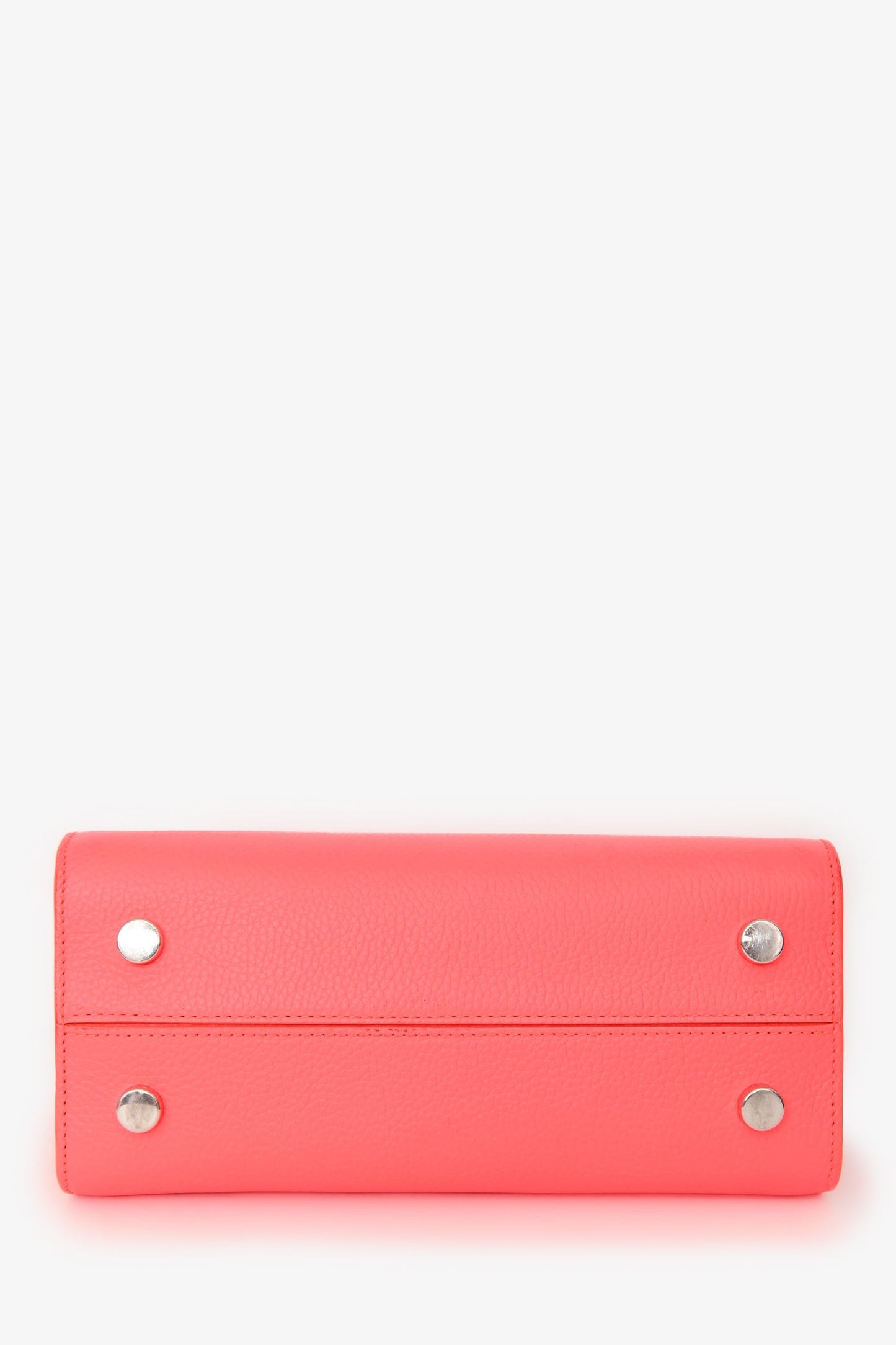 Christian Dior Neon Orange Leather "Diorever" Mini Top Handle With Strap