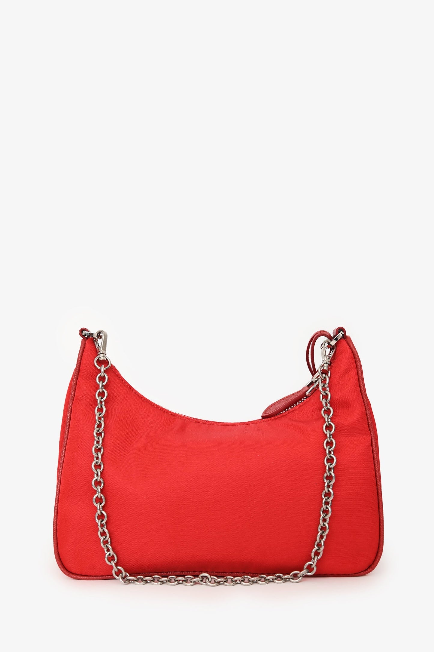 Prada Red Re-Nylon Re-Edition 2005 Bag With Strap + Pouch
